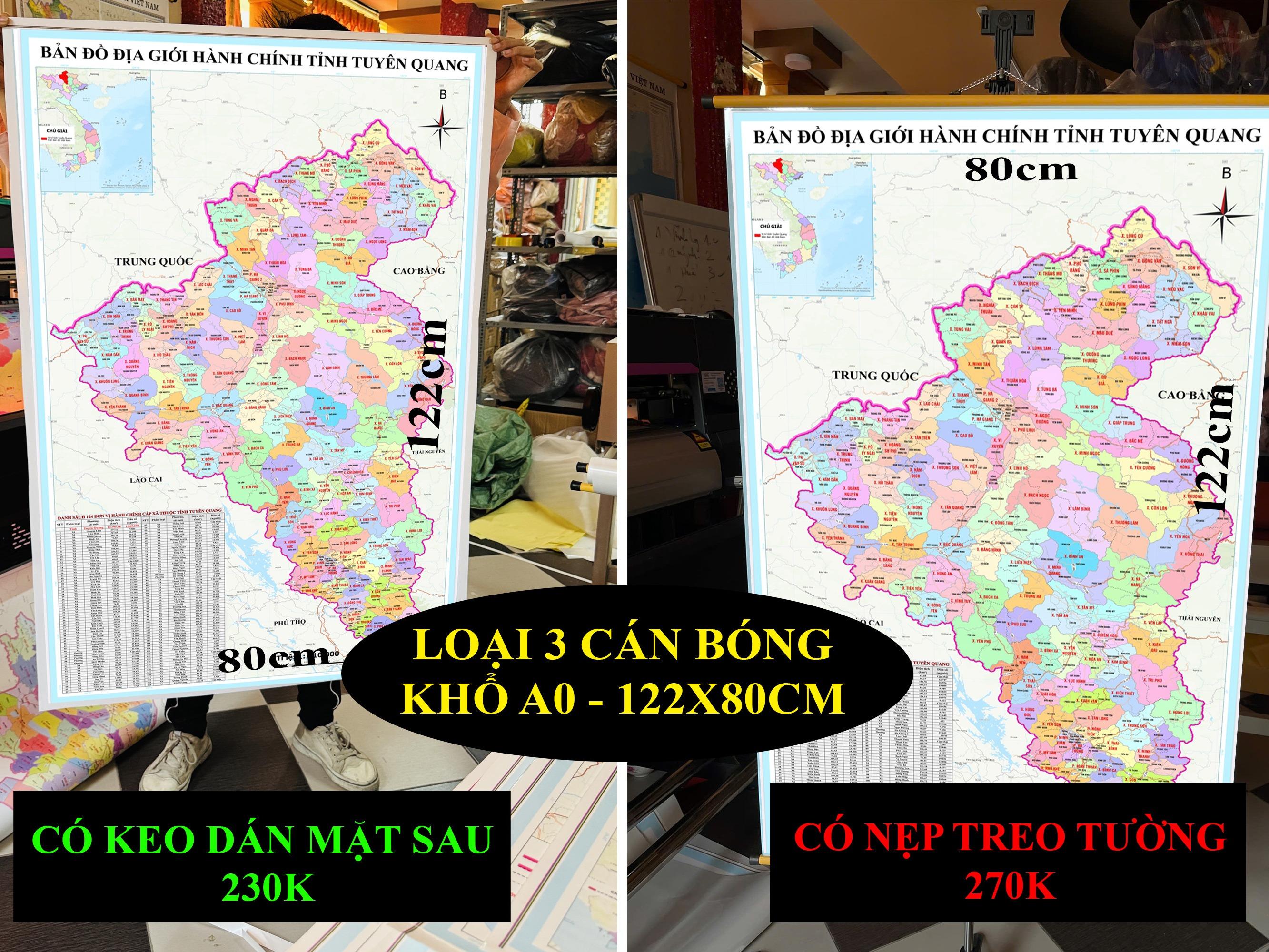 Bản Đồ Tuyên Quang cập nhật 2026 có cả tên xã phường mới và cũ chi tiết