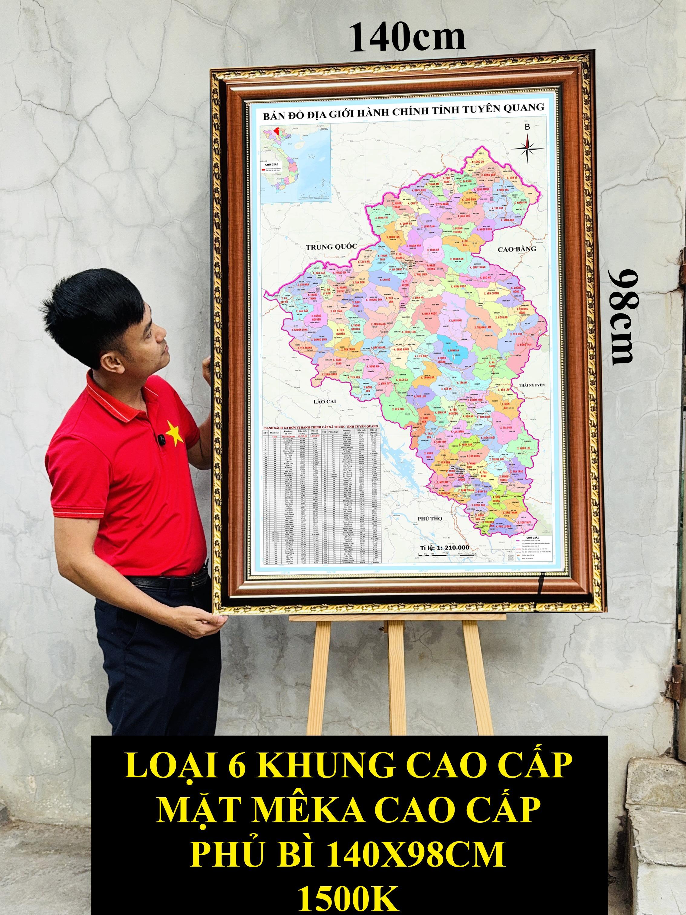 Bản Đồ Tuyên Quang cập nhật 2026 có cả tên xã phường mới và cũ chi tiết