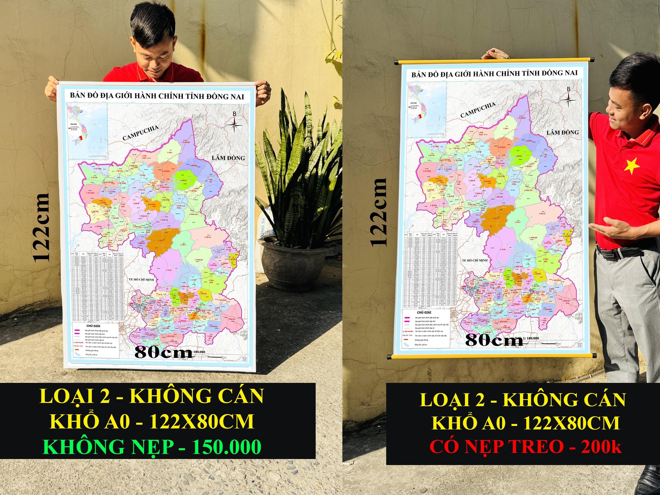 Bản Đồ Đồng Nai (Bình Phước và Đồng Nai) cập nhật 2026 có cả tên xã phường mới và cũ chi tiết
