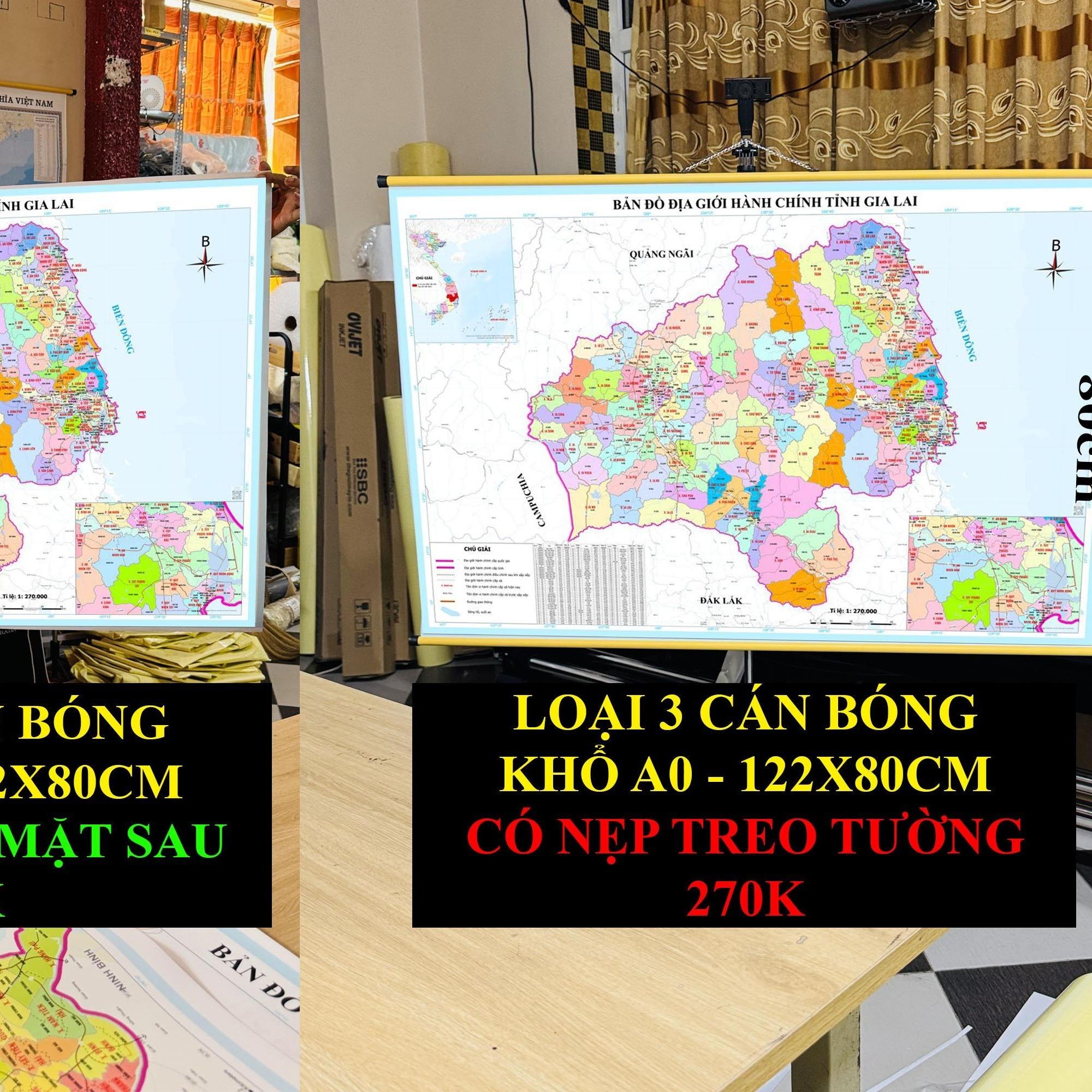 Bản Đồ Gia Lai (Gia Lai và Bình Định) cập nhật 2026