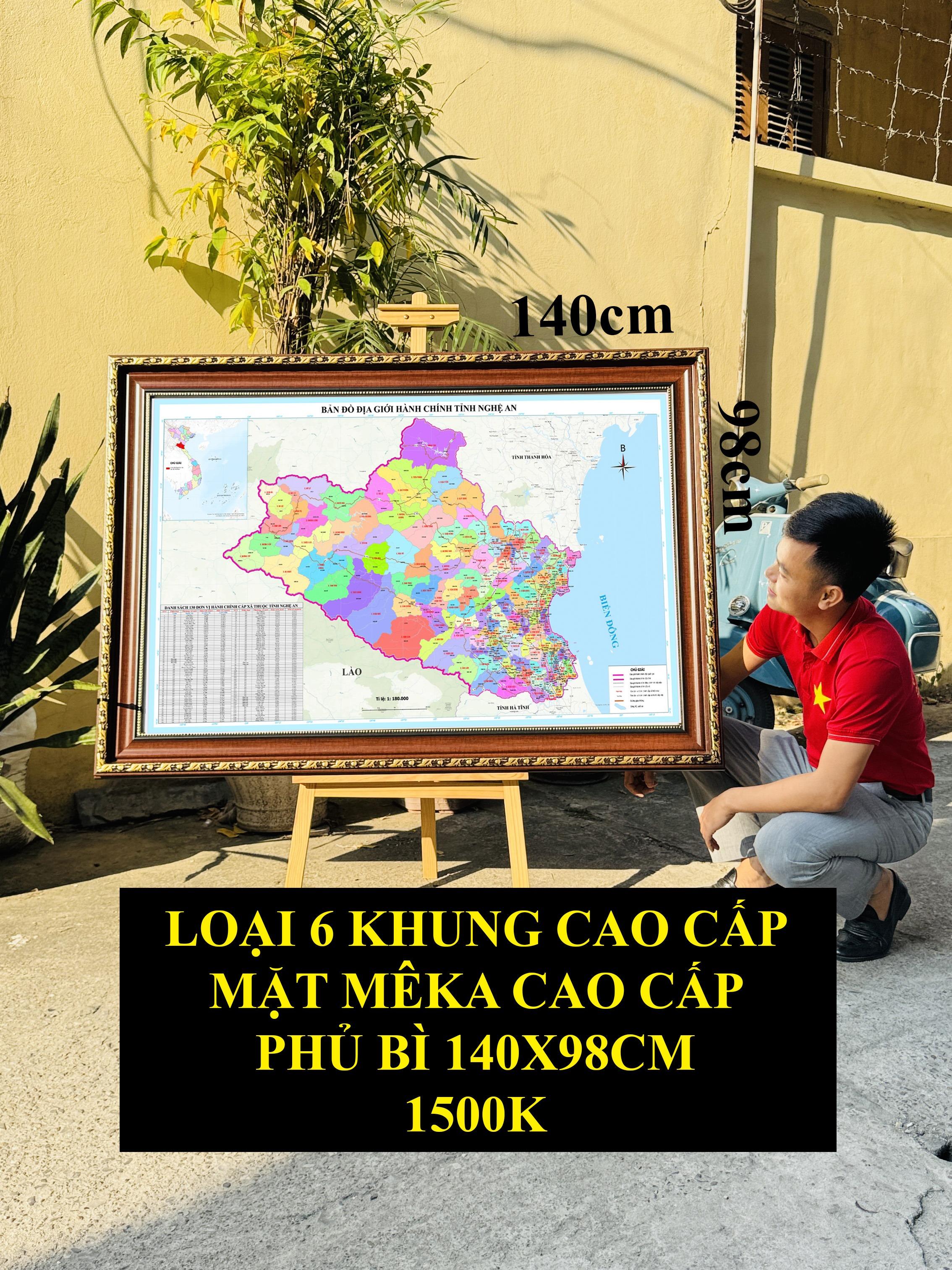 Bản Đồ Nghệ An cập nhật 2026 có cả tên xã phường mới và cũ chi tiết