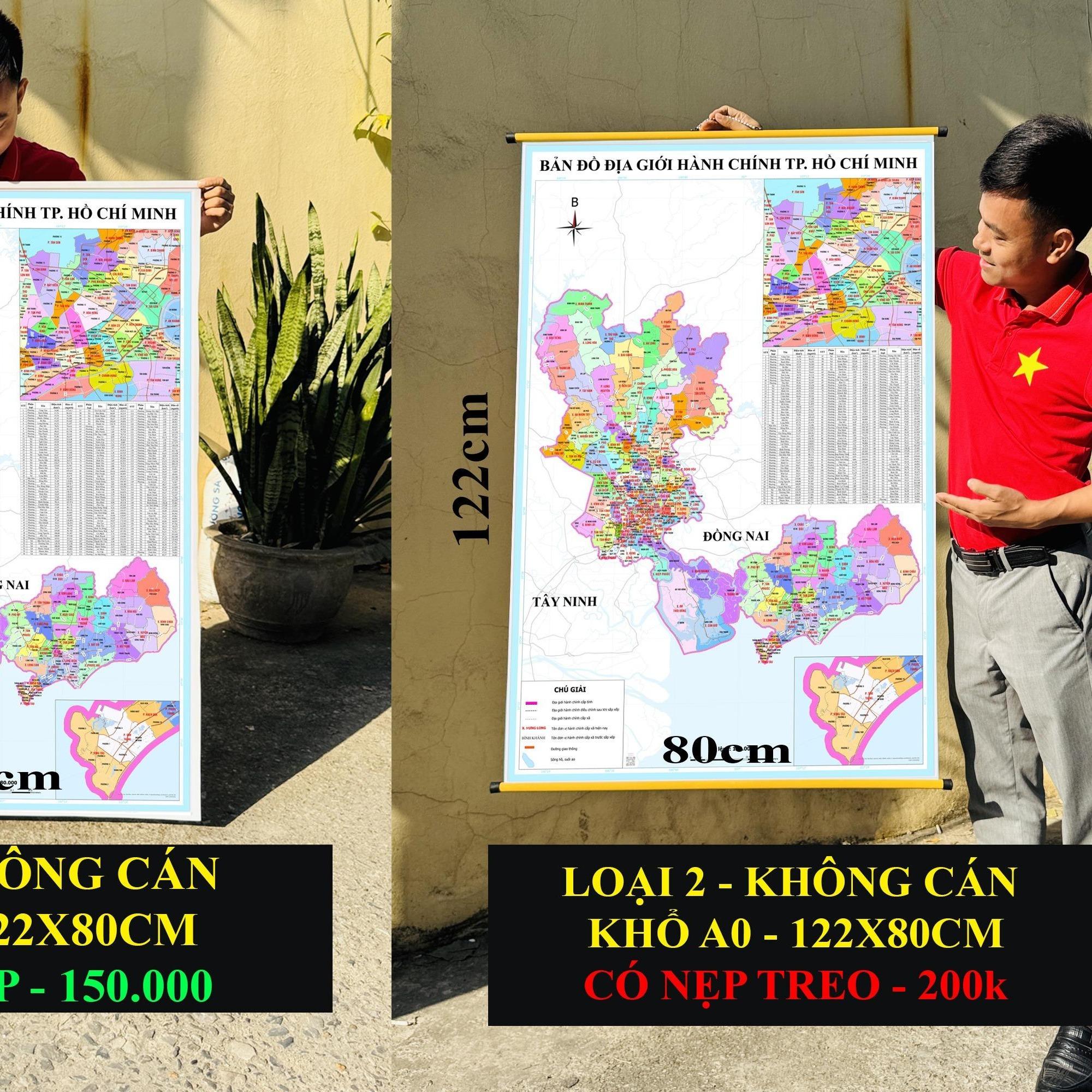 Bản Đồ TP Hồ Chí Minh (Bà Rịa - Vũng Tàu, Bình Dương và TP HCM) cập nhật 2026