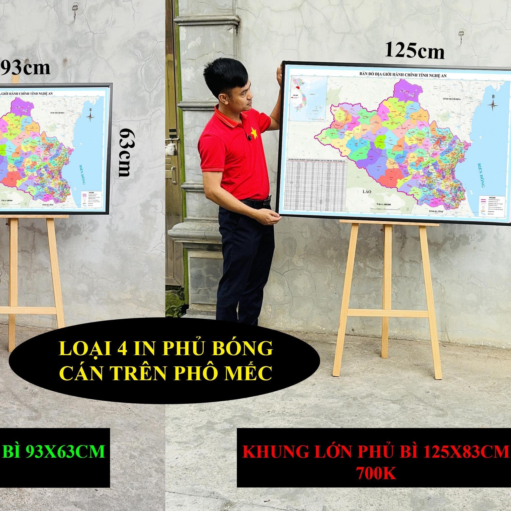 Bản Đồ Nghệ An cập nhật 2026 có cả tên xã phường mới và cũ chi tiết