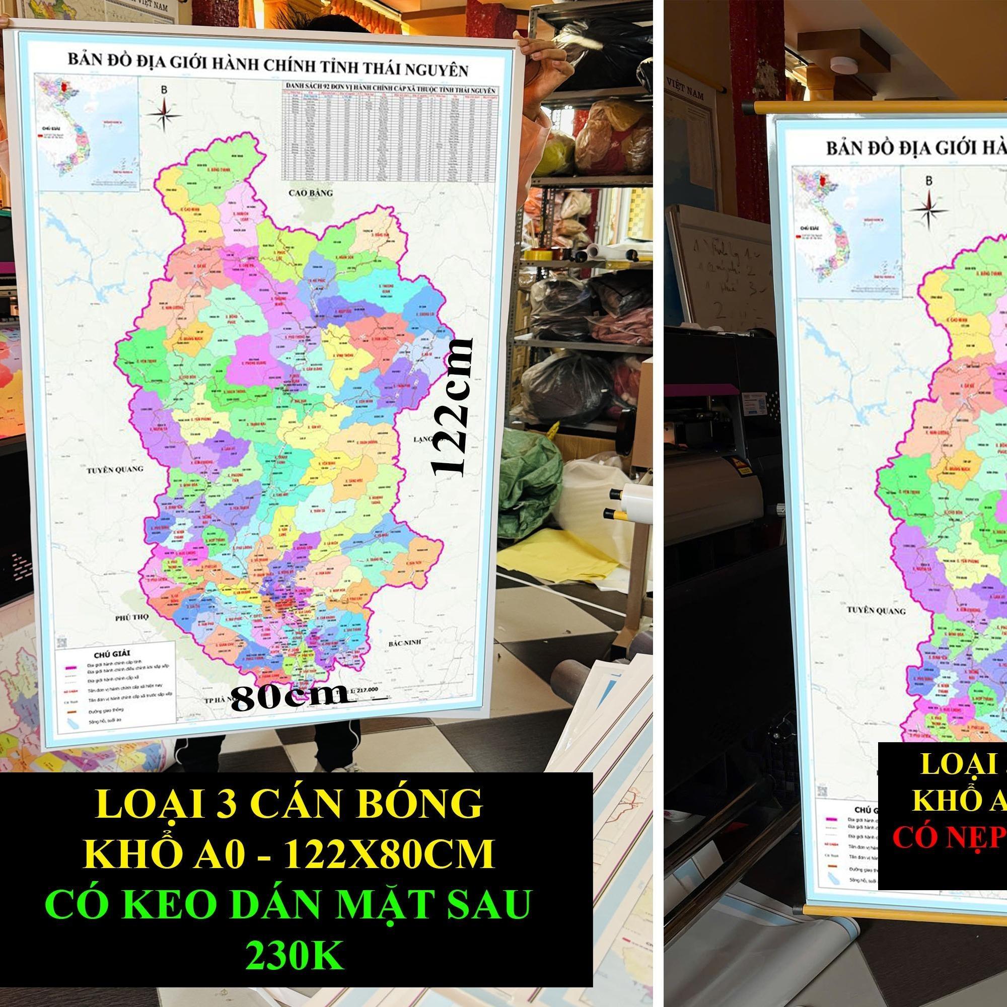 Bản Đồ Thái Nguyên (Thái Nguyên và Bắc Cạn) cập nhật 2026