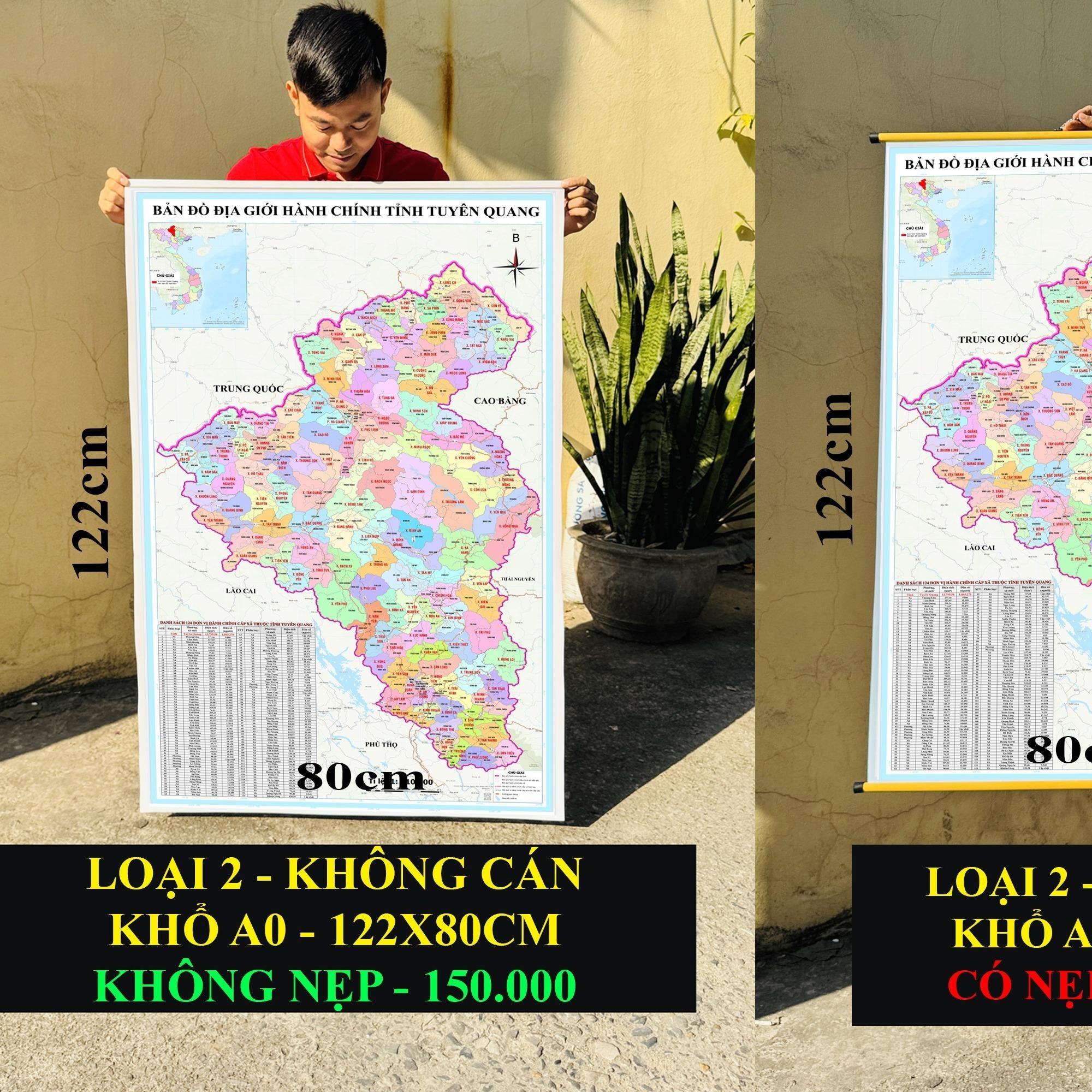Bản Đồ Tuyên Quang cập nhật 2026 có cả tên xã phường mới và cũ chi tiết