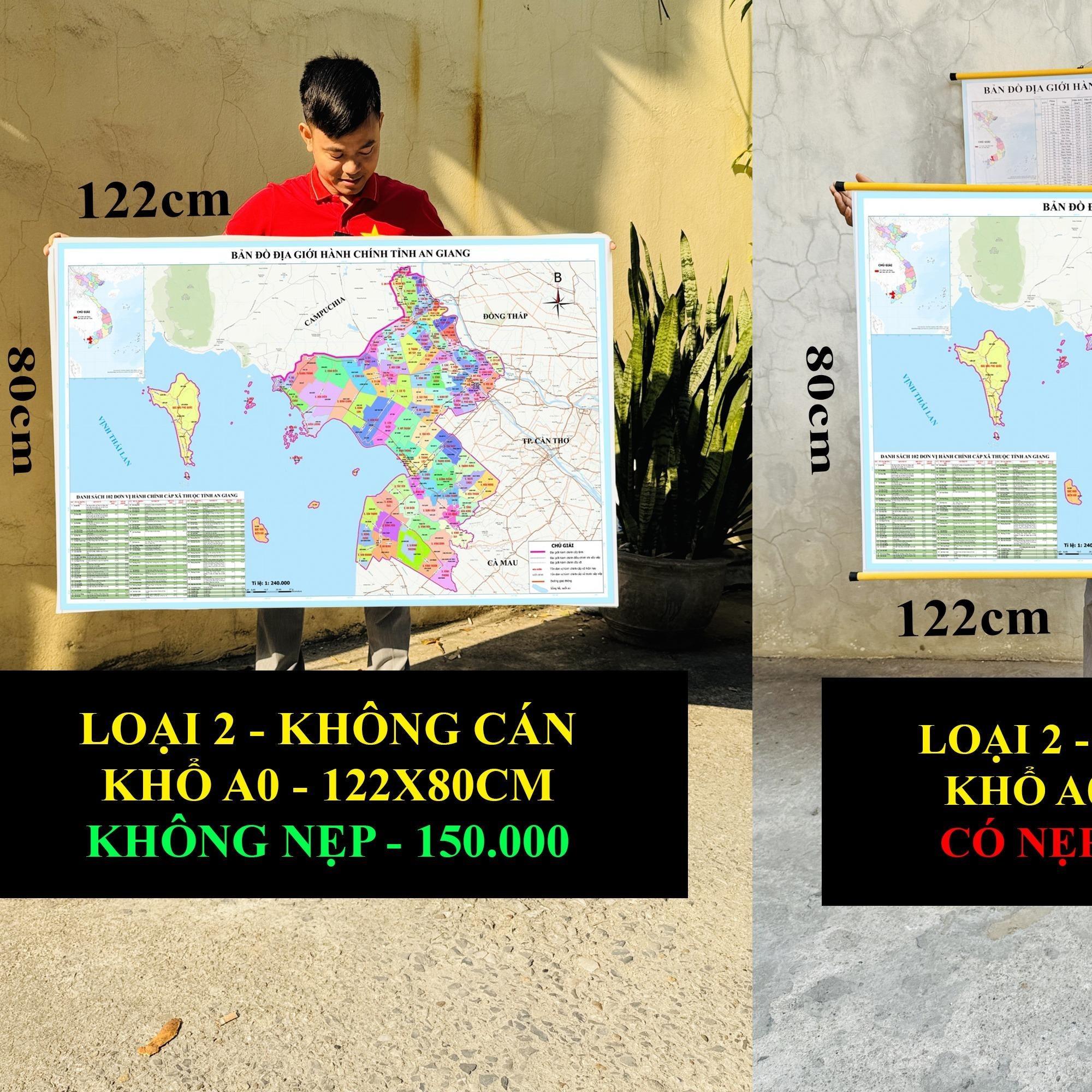 Bản Đồ An Giang (Kiên Giang và An Giang) cập nhật 2026 có cả tên xã phường mới và cũ chi tiết
