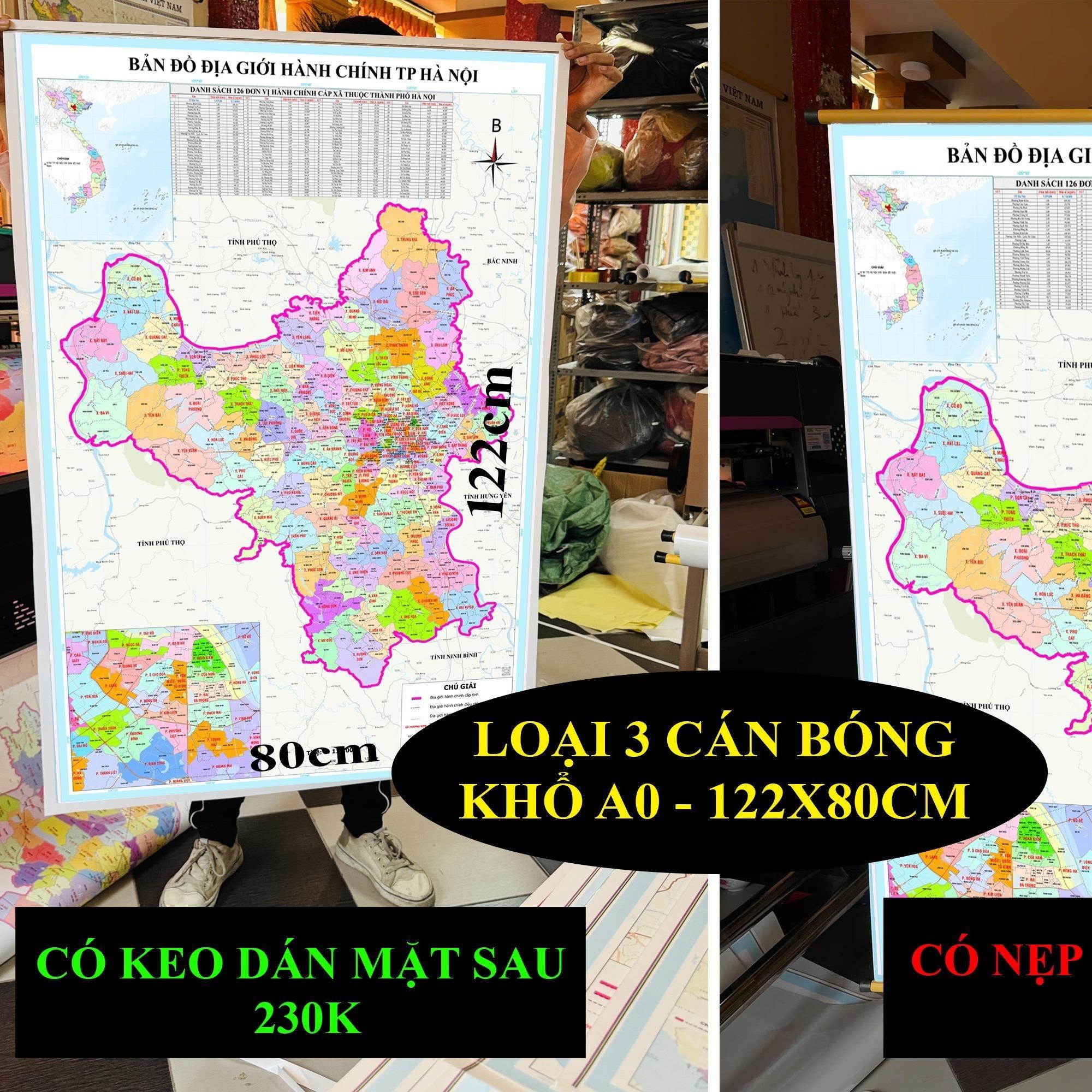 Bản Đồ TP Hà Nội cập nhật 2026 có cả tên xã phường mới và cũ chi tiết