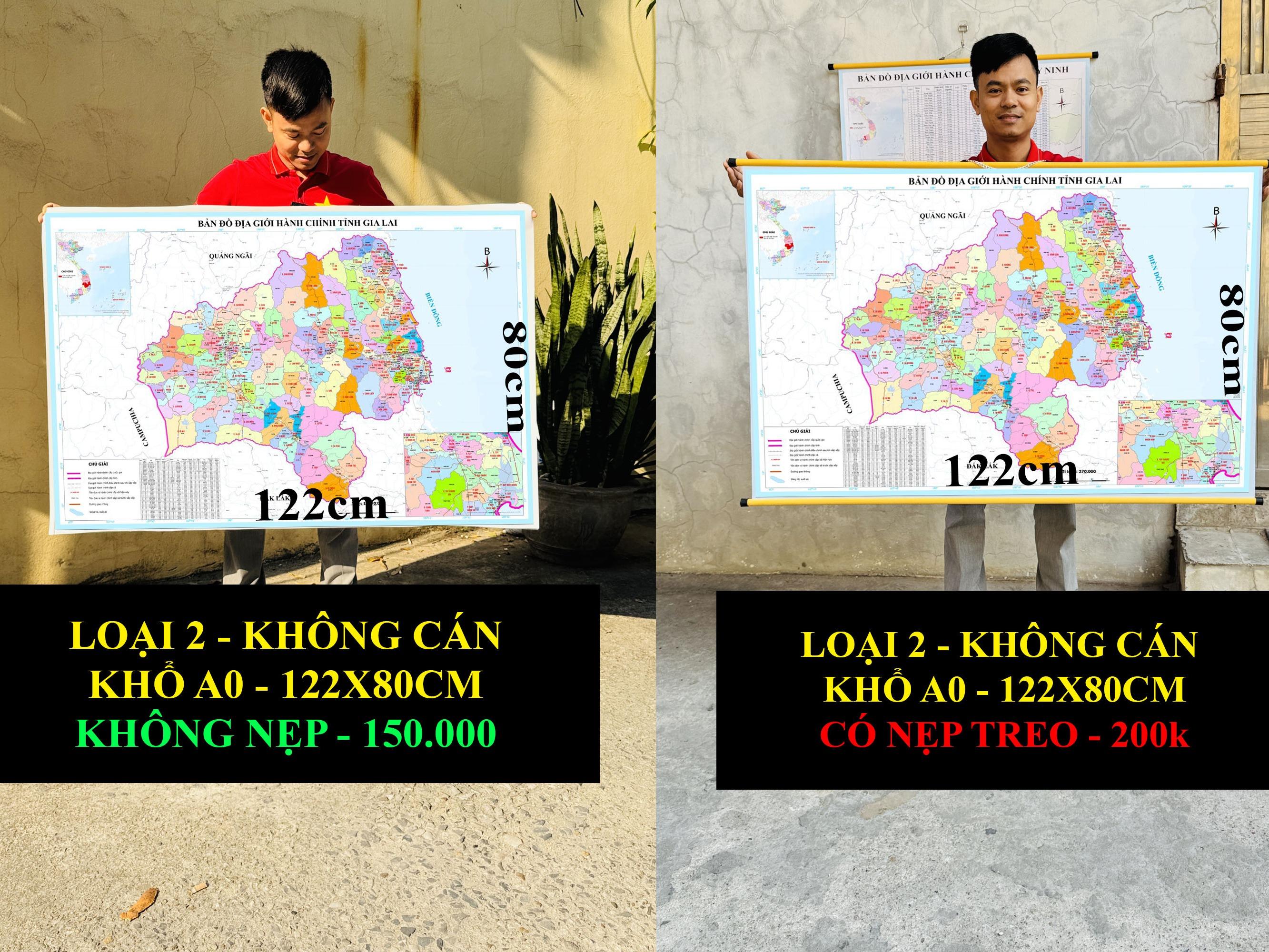 Bản Đồ Gia Lai (Gia Lai và Bình Định) cập nhật 2026