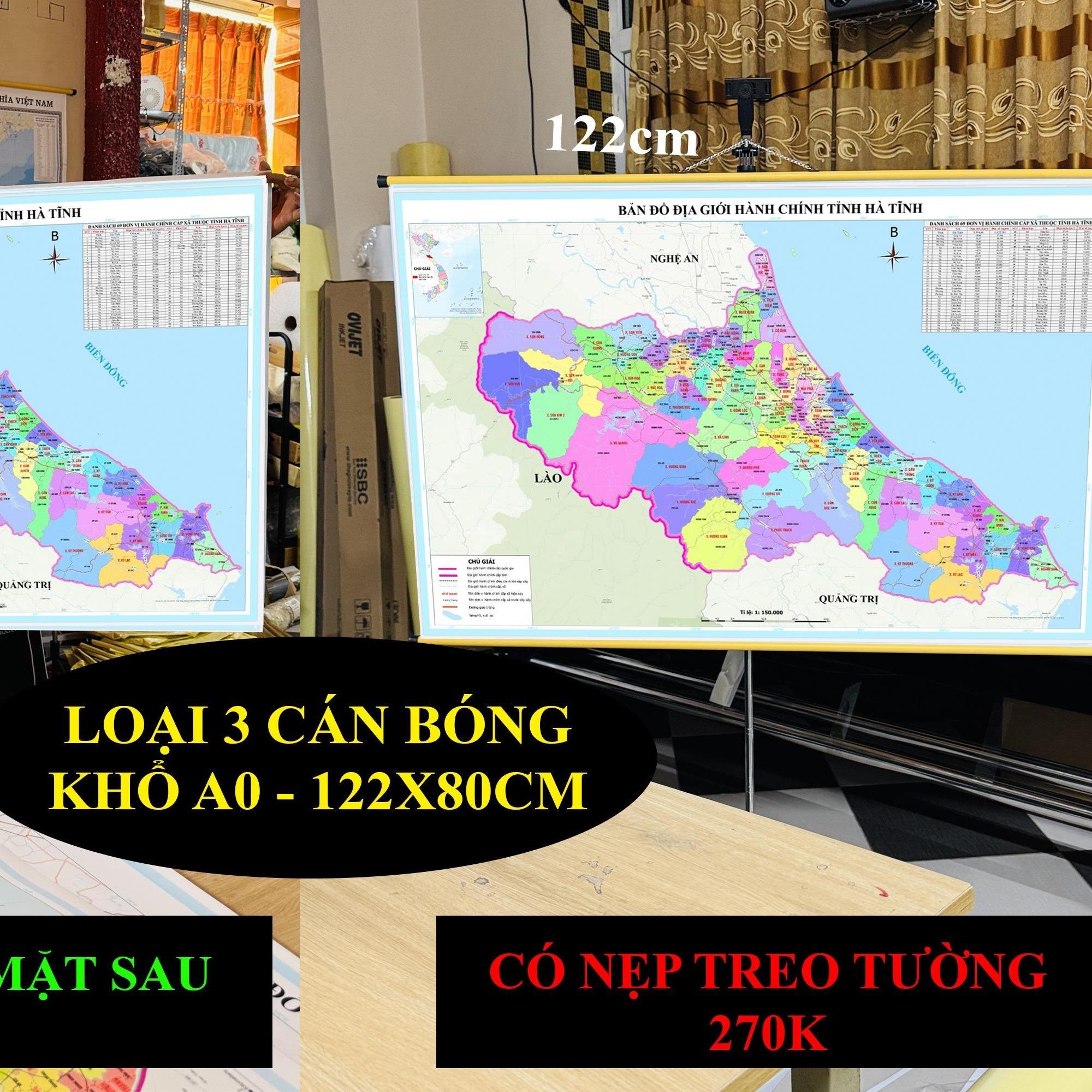 Bản Đồ Hà Tĩnh cập nhật 2026 đủ tên xã phường cũ và mới chi tiết
