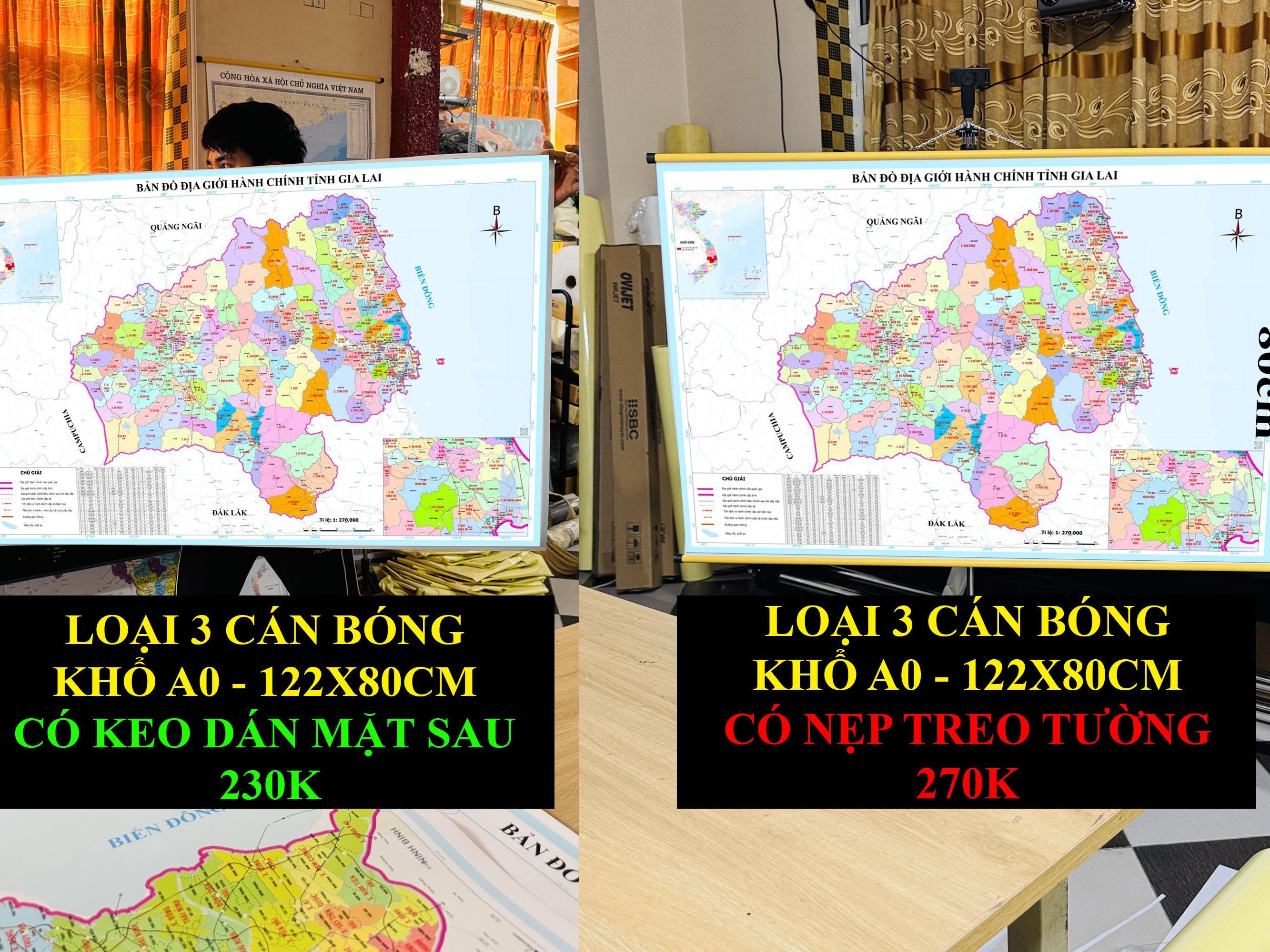 Bản Đồ Gia Lai (Gia Lai và Bình Định) cập nhật 2026