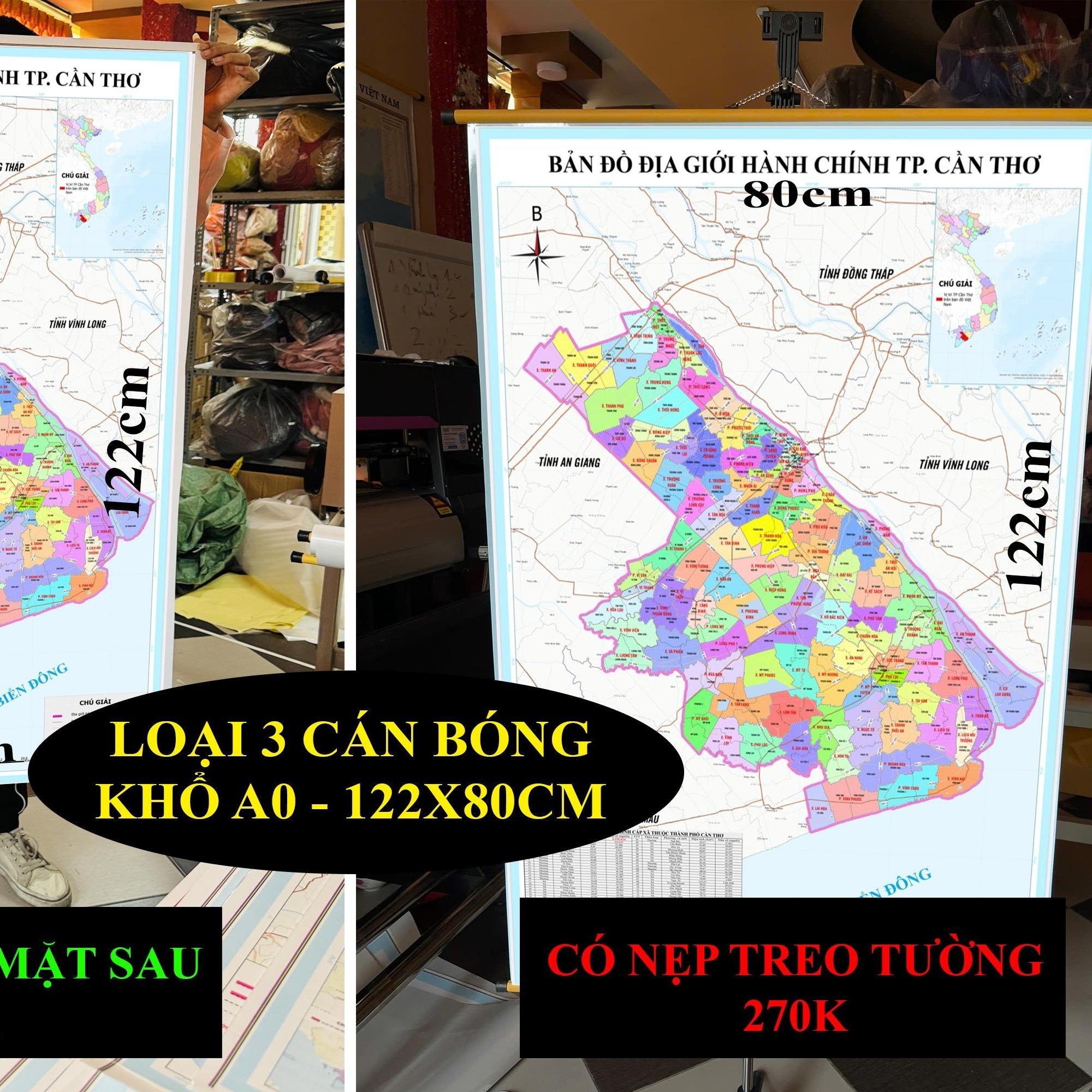 Bản Đồ TP Cần Thơ (Sóc Trăng, Hậu Giang và TP Cần Thơ) cập nhật 2026 có cả tên xã phường mới và cũ chi tiết