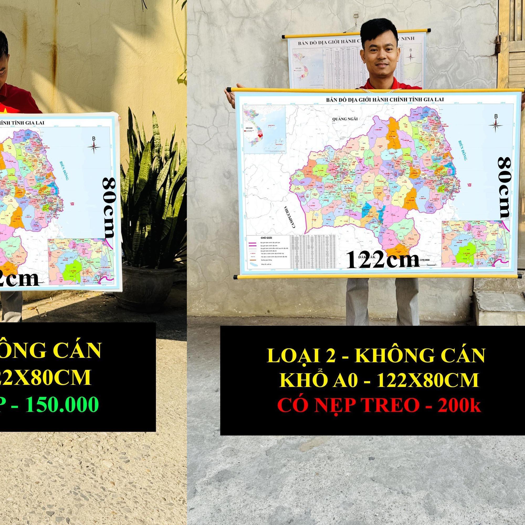 Bản Đồ Gia Lai (Gia Lai và Bình Định) cập nhật 2026