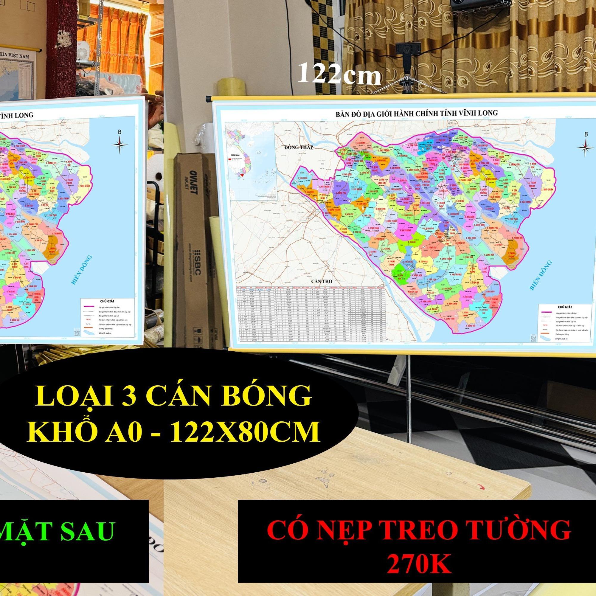 Bản Đồ Vĩnh Long (Bến Tre, Vĩnh Long và Trà Vinh) cập nhật 2026 có cả tên xã phường mới và cũ chi tiết