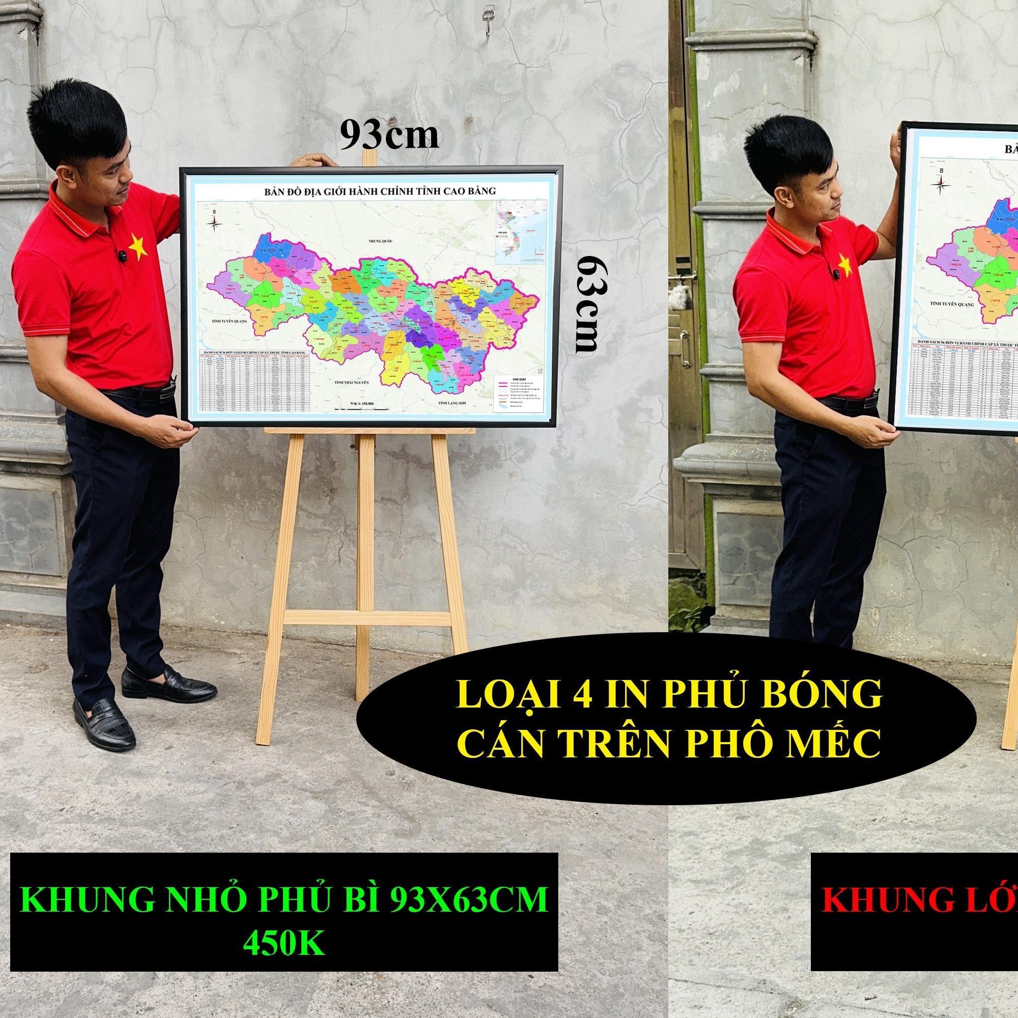 Bản Đồ Cao Bằng cập nhật 2026 có cả tên xã phường mới và cũ chi tiết