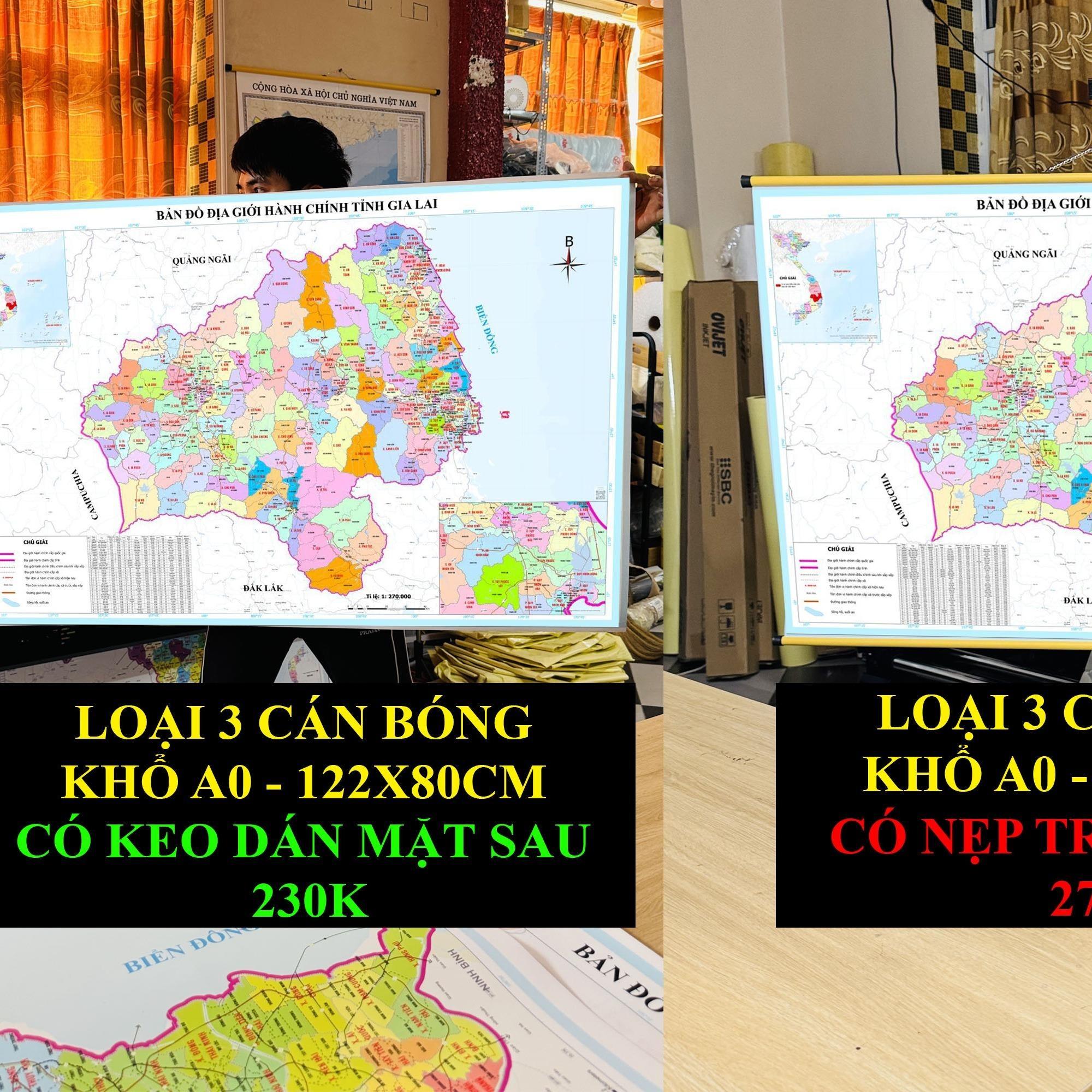 Bản Đồ Gia Lai (Gia Lai và Bình Định) cập nhật 2026