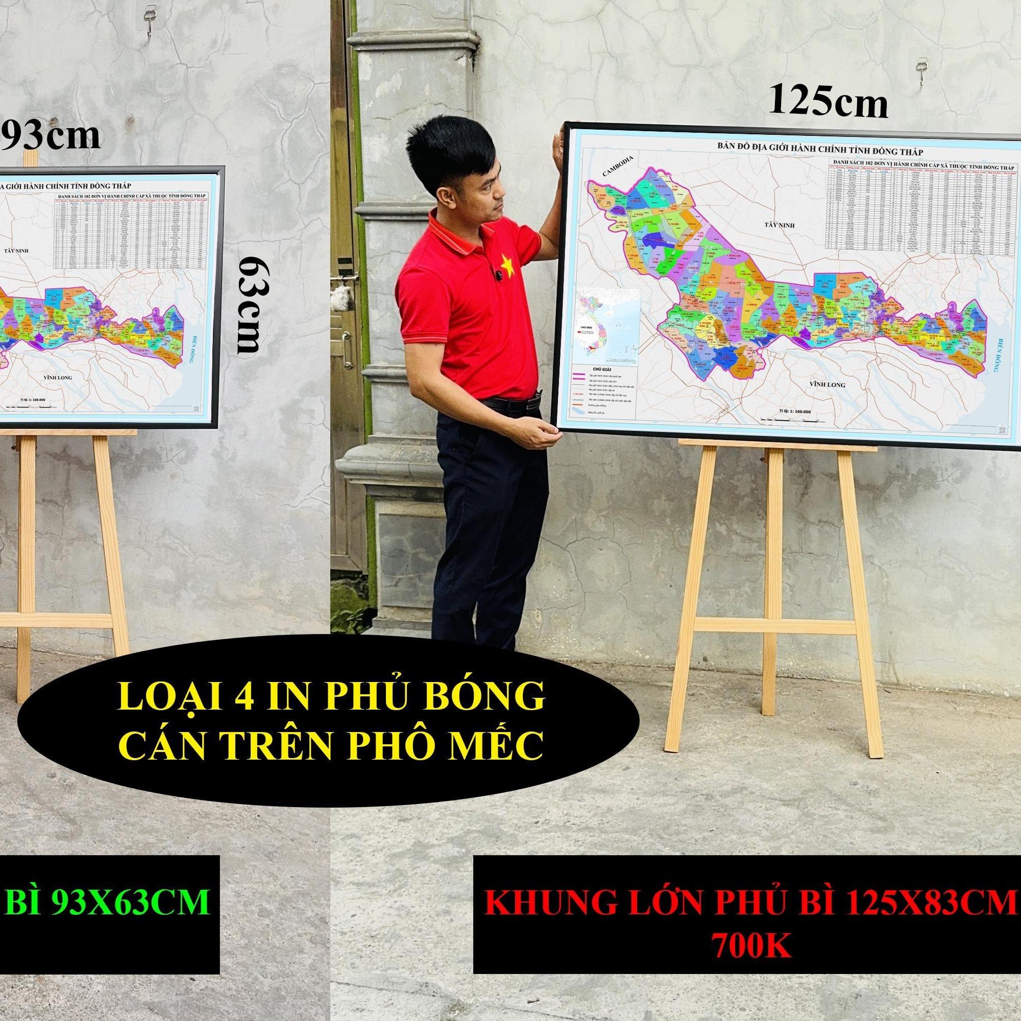 Bản Đồ Đồng Tháp (Tiền Giang và Đồng Tháp) cập nhật 2026 có cả tên xã phường mới và cũ chi tiết