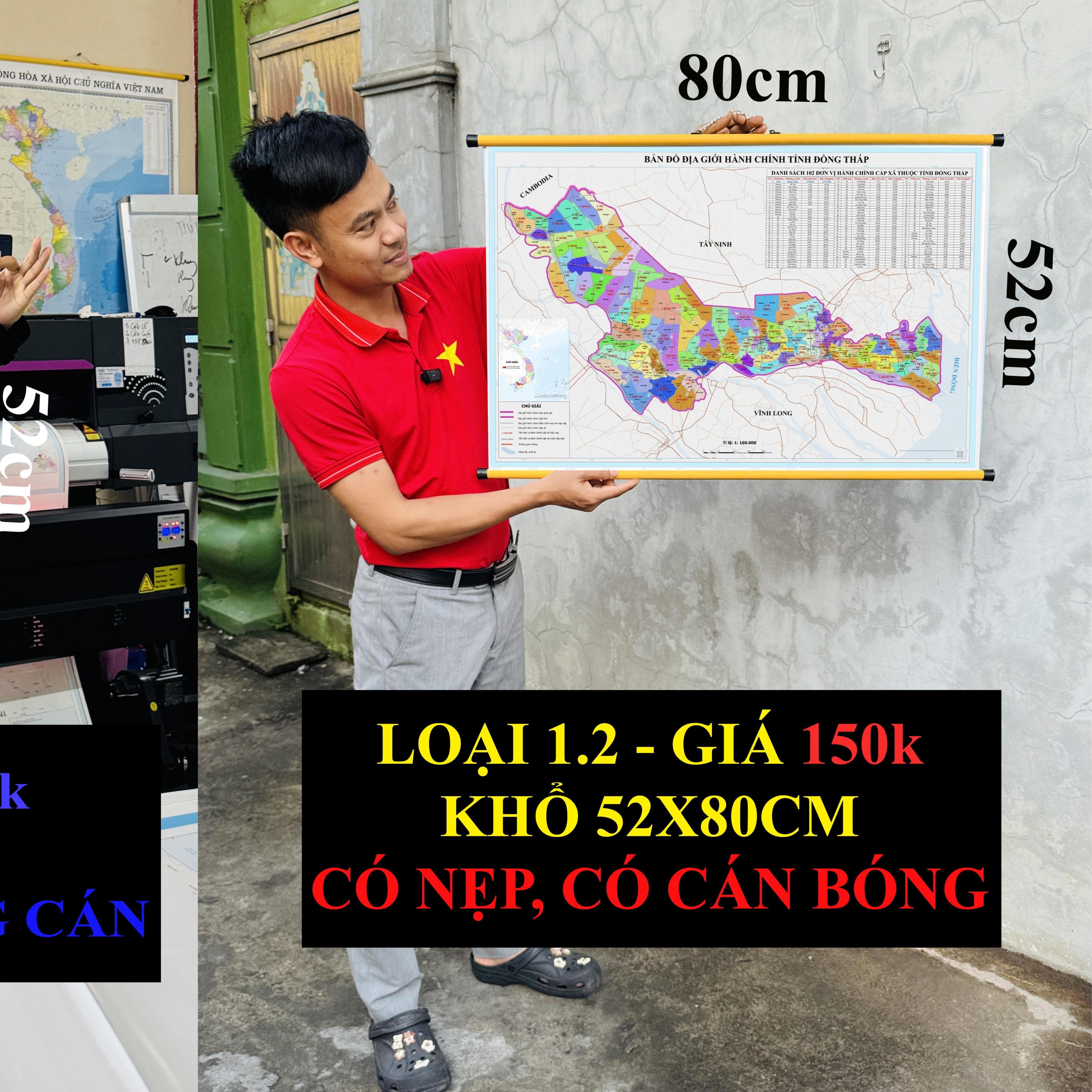 Bản Đồ Đồng Tháp (Tiền Giang và Đồng Tháp) cập nhật 2026 có cả tên xã phường mới và cũ chi tiết
