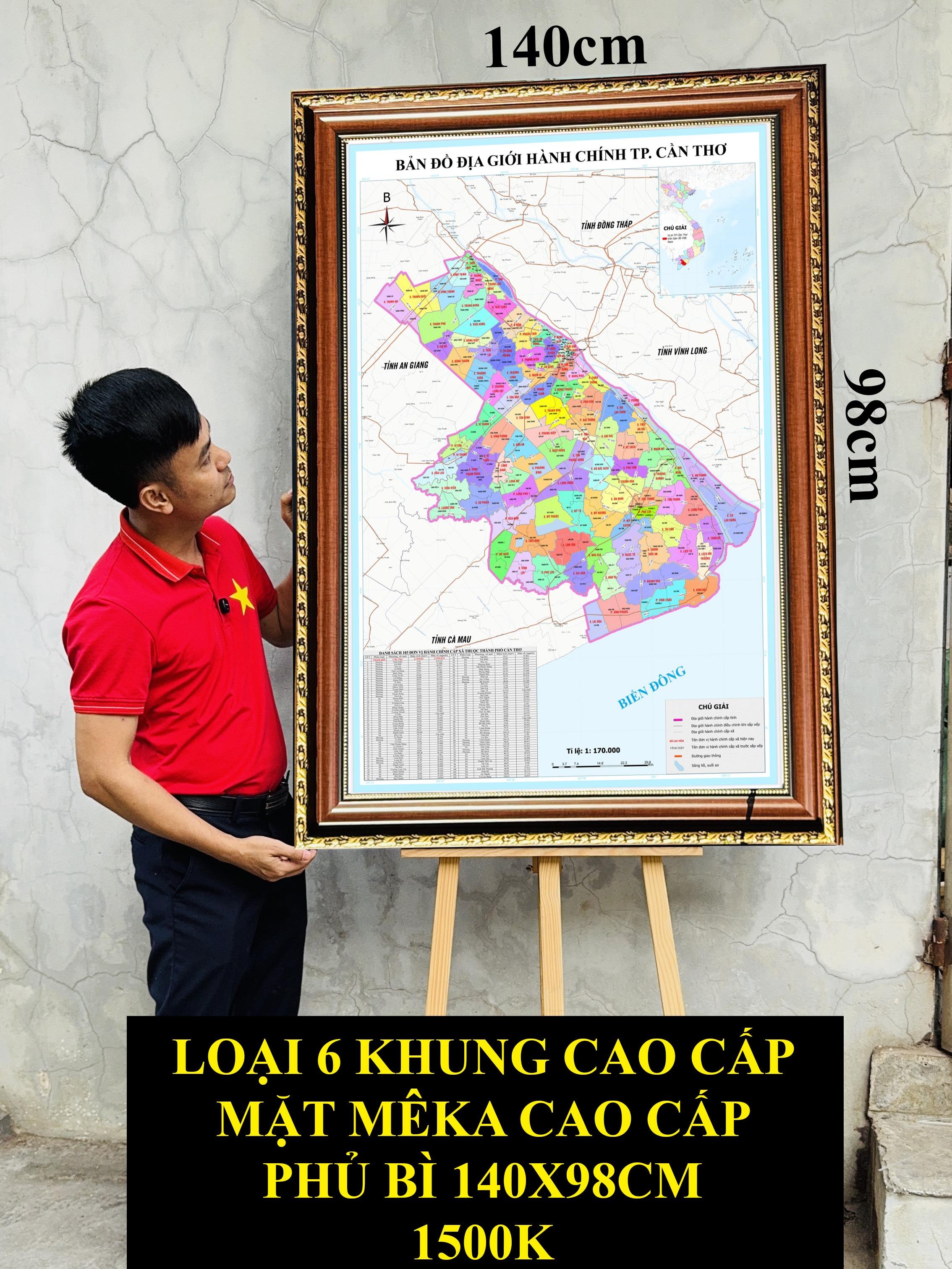 Bản Đồ TP Cần Thơ (Sóc Trăng, Hậu Giang và TP Cần Thơ) cập nhật 2026 có cả tên xã phường mới và cũ chi tiết