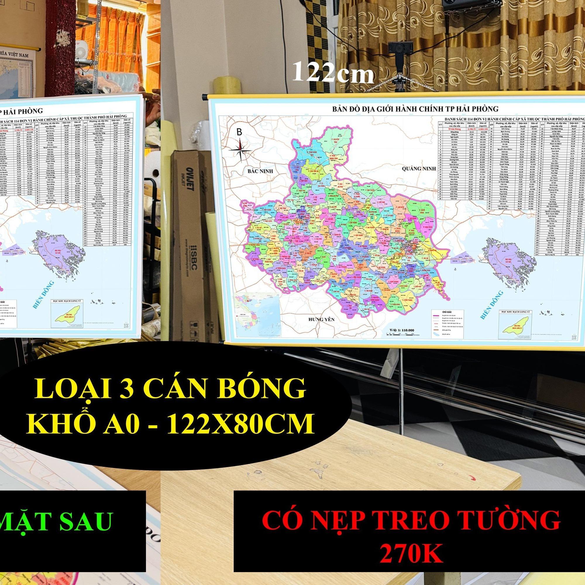 Bản Đồ TP Hải Phòng (TP Hải Phòng và Hải Dương) cập nhật 2026