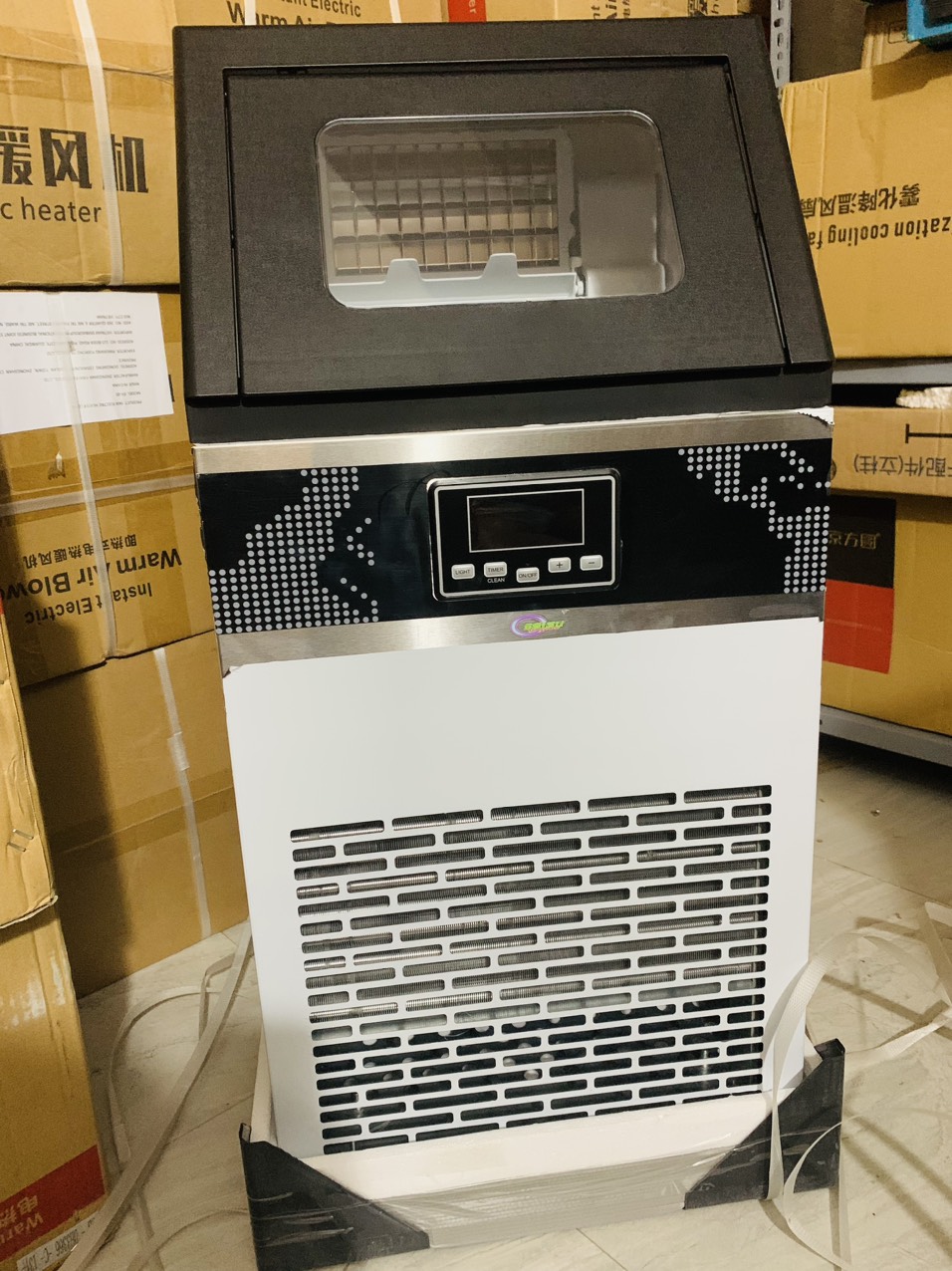 Máy làm đá viên Ebisu HZB-55FB ( 60kg/ ngày , dùng cho hút bình )