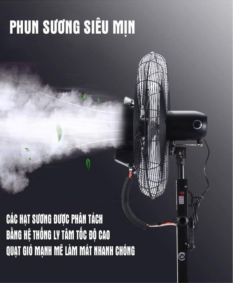 Quạt phun sương công nghiệp Ebisu FSD-750 (  Tùy chỉnh chiều cao quạt)