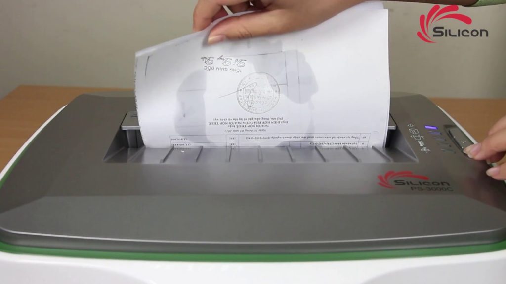 Máy hủy tài liệu Silicon PS-3000C