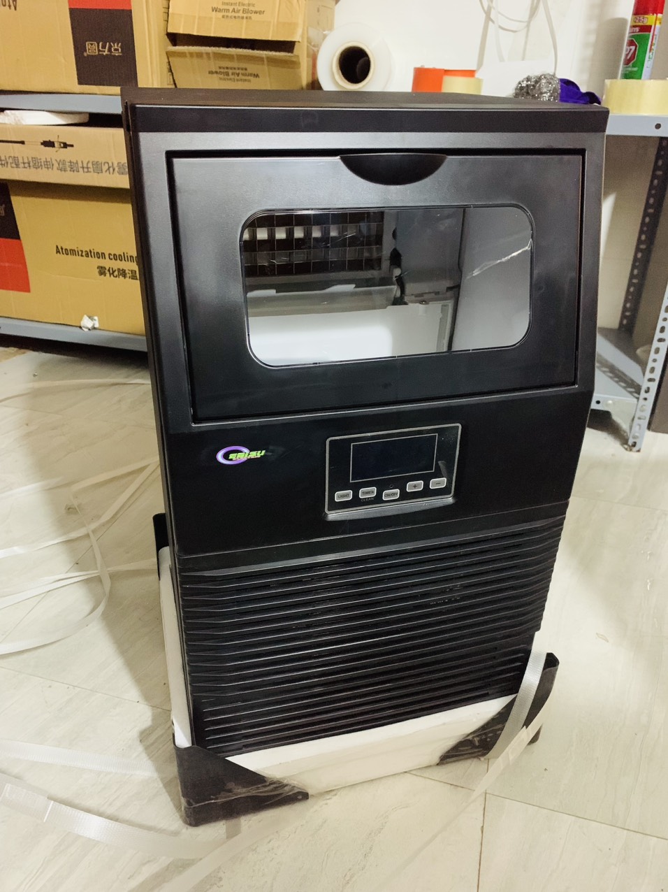 Máy làm đá viên Ebisu HZB-40 ( 40kg / ngày , chức năng dùng cho nước máy hoặc qua máy lọc nước )