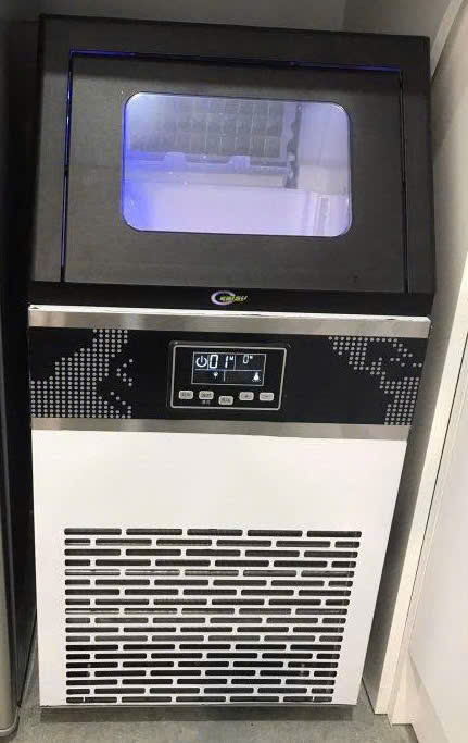 Máy làm đá viên Ebisu HZB-55 ( 60kg / ngày, chức năng dùng cho nước máy hoặc qua máy lọc nước )