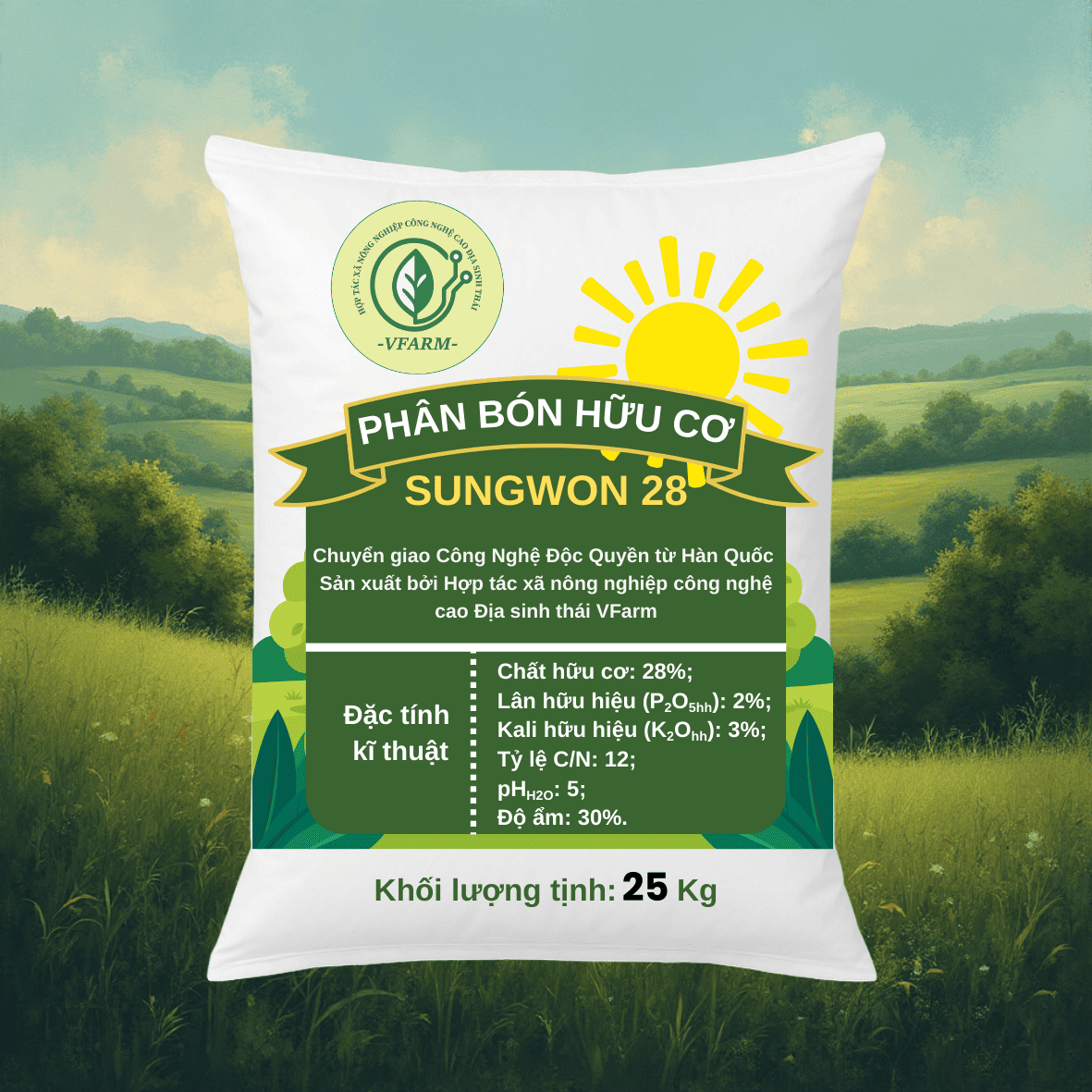 Phân bón hữu cơ SUNGWON 28