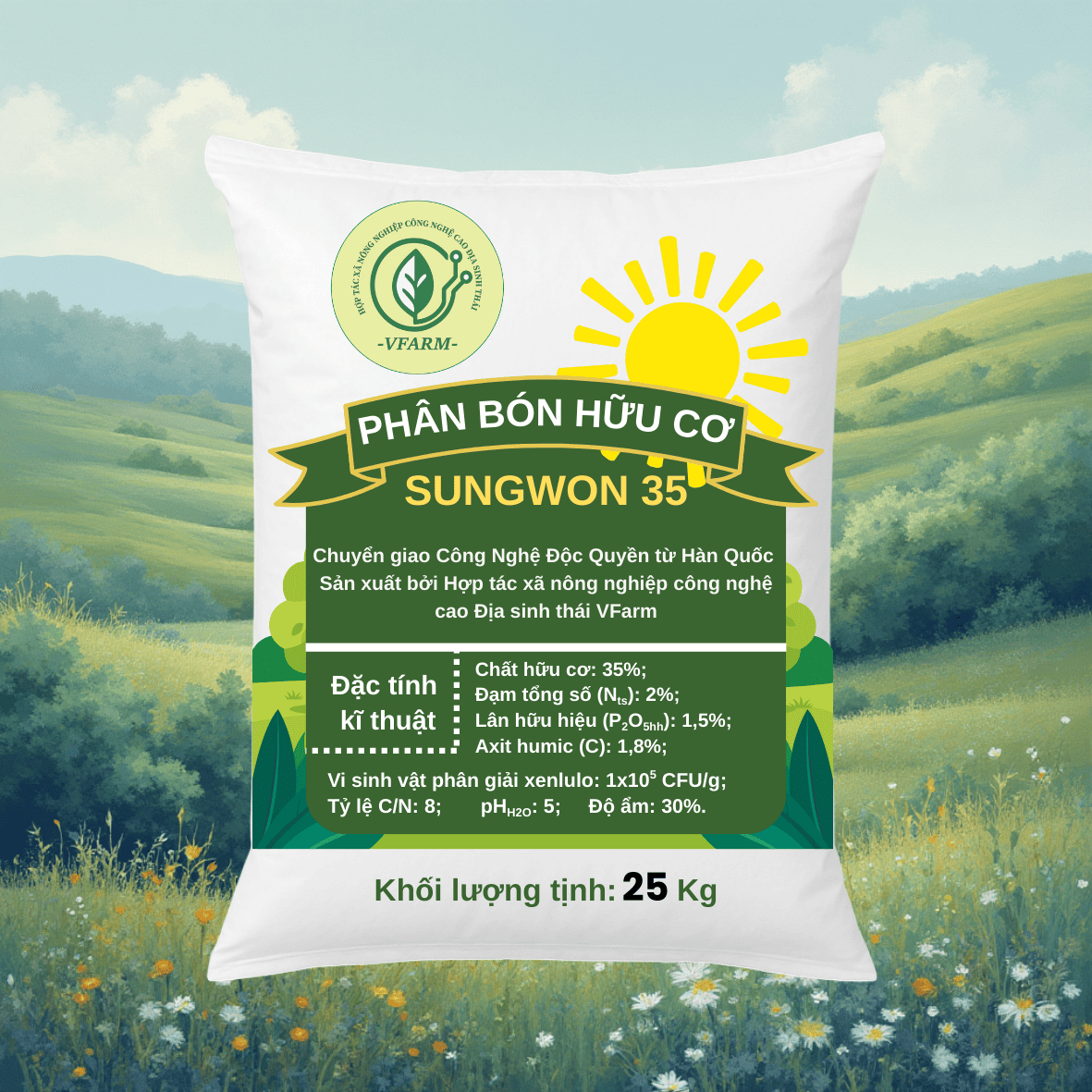 Phân bón hữu cơ SUNGWON 35