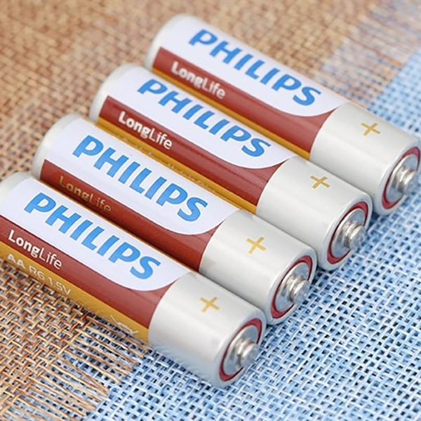 Pin AA 4 viên Zinc Carbon Philips R6L4B
