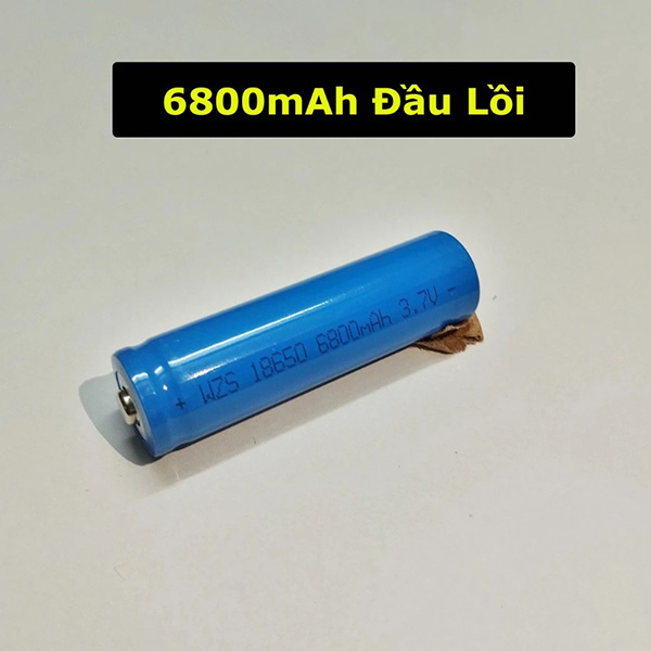 Pin sạc lithium 18650 6800mAh 3.7V