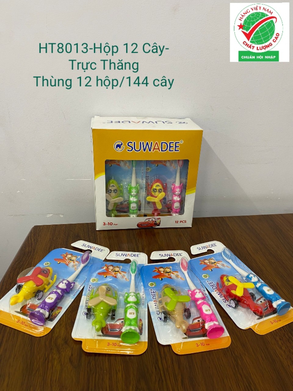 Bàn Chải Đánh Răng HT8013 - Hộp 12 Cây - TOOTHBRUSH (Kèm Trực Thăng) - 8936140450035