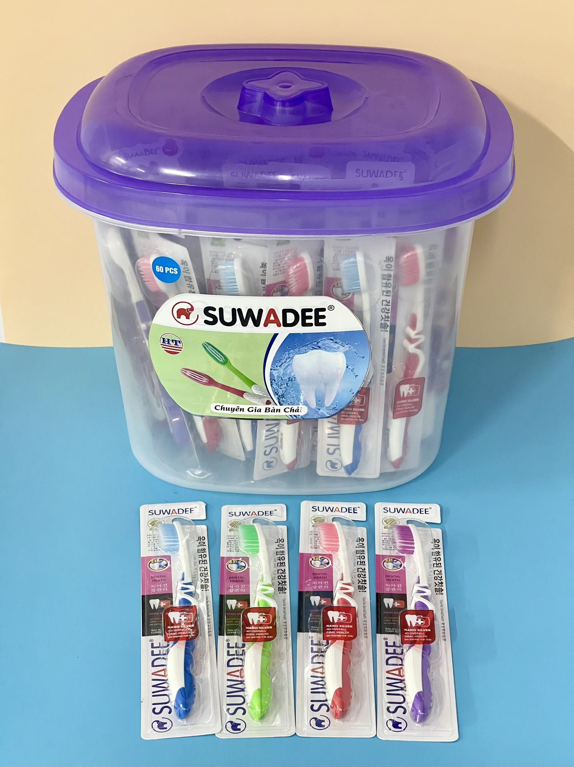 Bàn Chải Đánh Răng HT8026 - Hộp 60 Cây (Vỉ) - TOOTHBRUSH