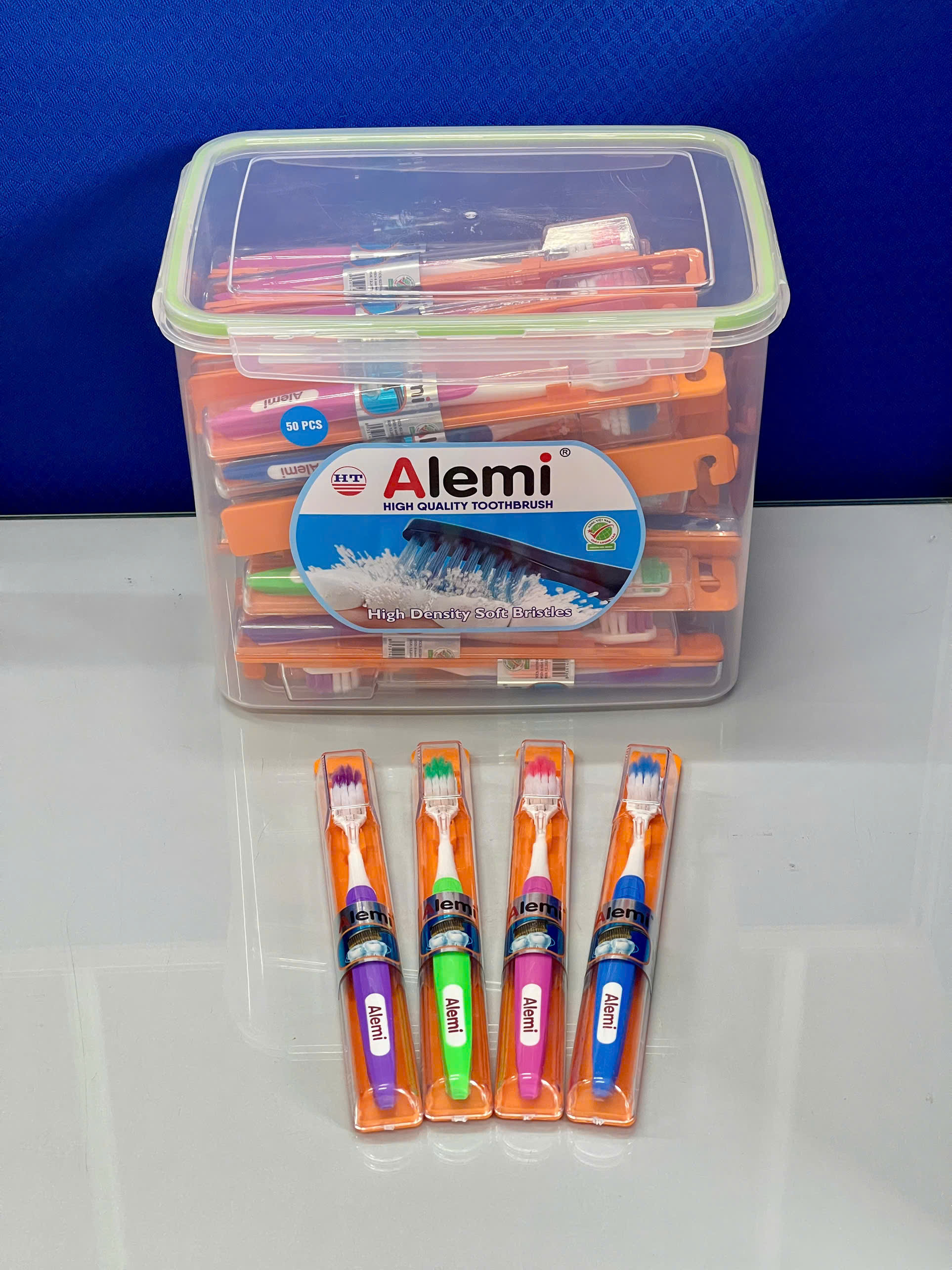 Bàn Chải Đánh Răng ALEMI HT 8053 - 50 MÓC PS