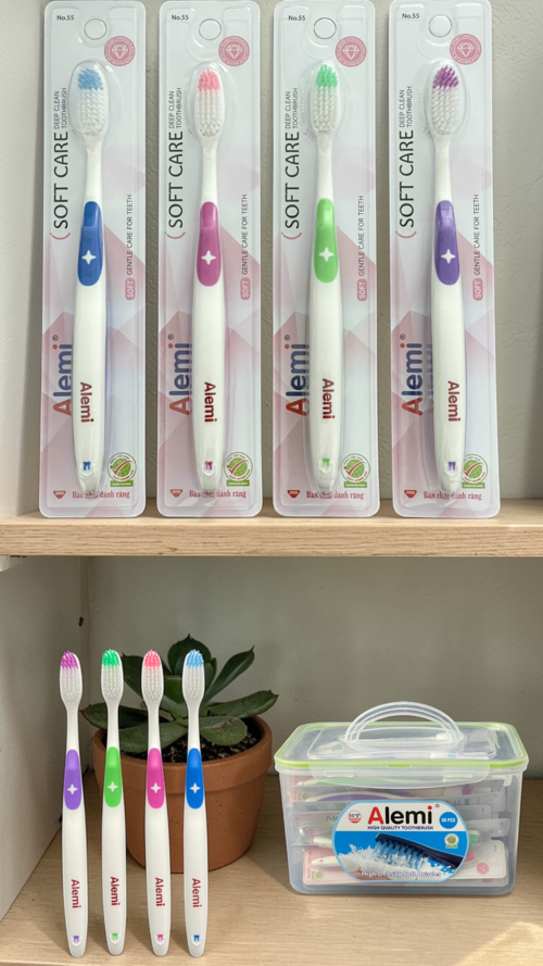 Bàn Chải Đánh Răng HT8055 - 50 VỈ TRẮNG - TOOTHBRUSH