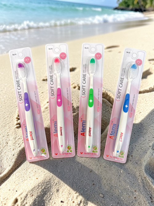 Bàn Chải Đánh Răng HT8055 - 50 VỈ TRẮNG - TOOTHBRUSH