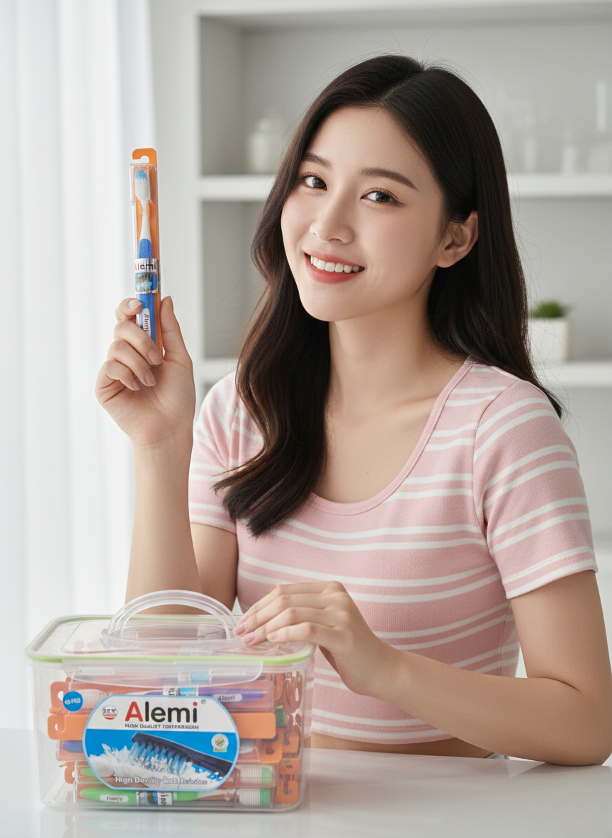 Bàn Chải Đánh Răng ALEMI HT 8052 - 45 MÓC PS