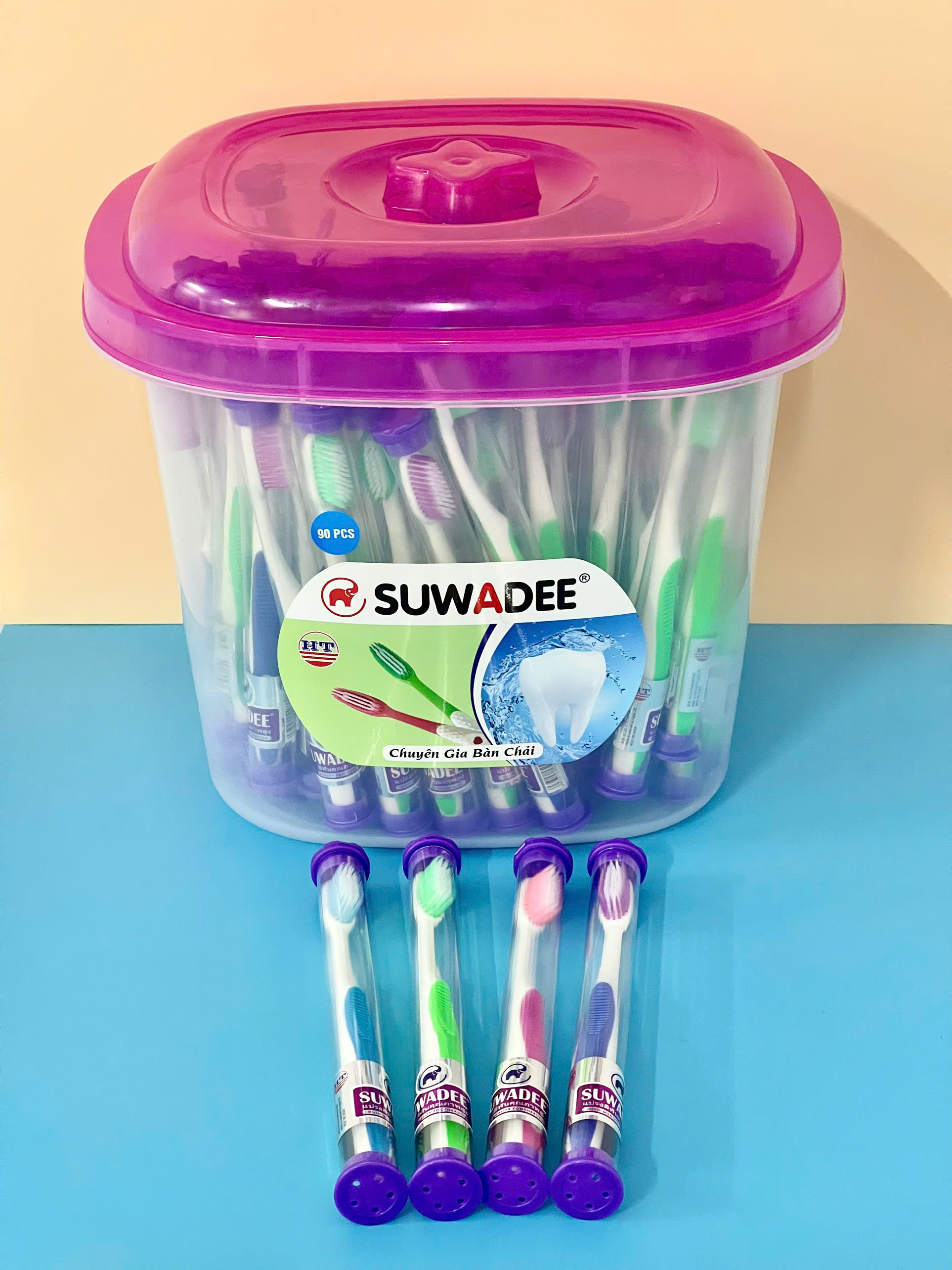 Bàn Chải Đánh Răng HT8049 - Hộp 90 cây (Ống PET) - TOOTHBRUSH - 8936140450073