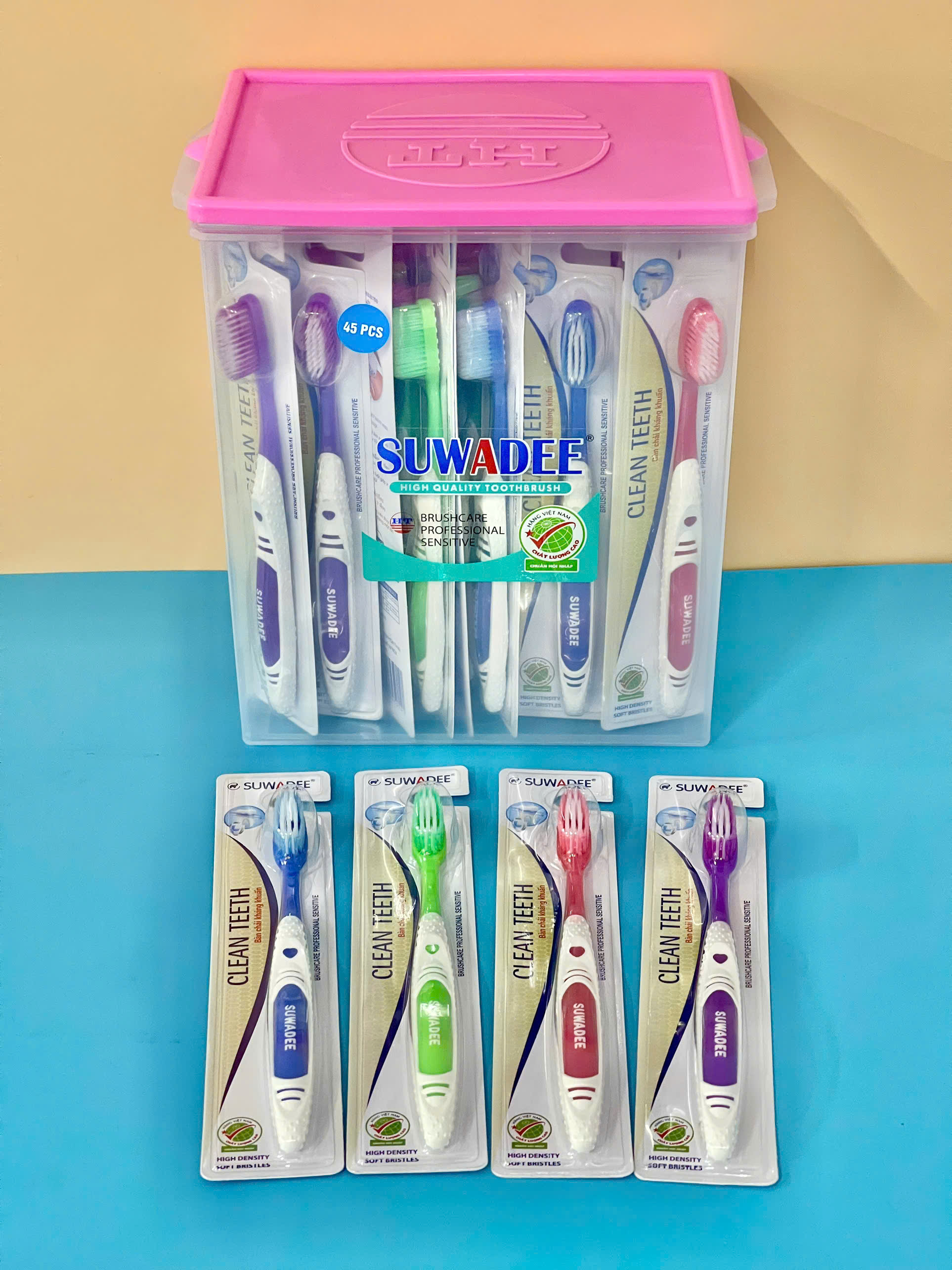 Bàn Chải Đánh Răng HT8048 - Hộp 45 cây - TOOTHBRUSH - 8936140450141