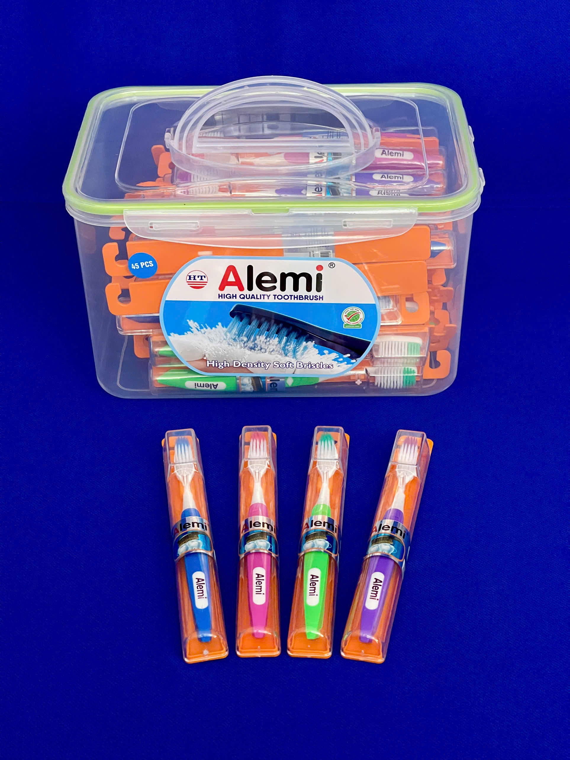 Bàn Chải Đánh Răng ALEMI HT 8052 - 45 MÓC PS