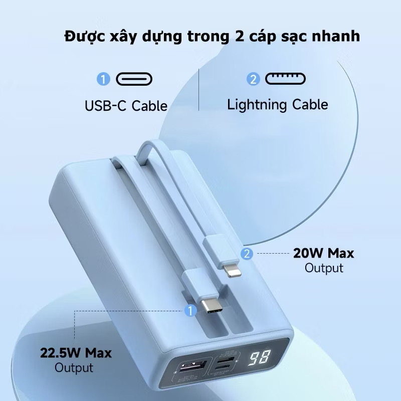 PIN SẠC DỰ PHÒNG 20.000mAH ROMOSS