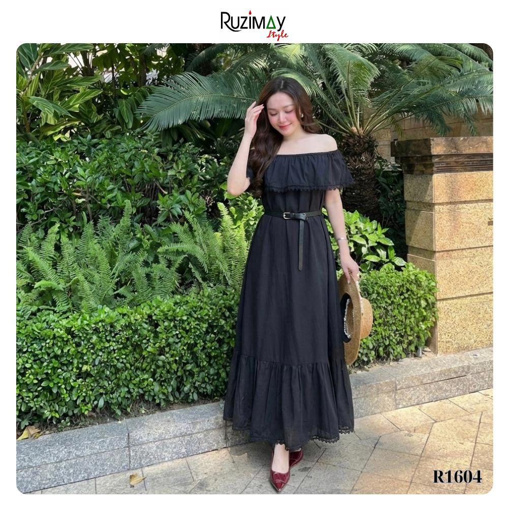 Đầm Maxi Ruzimay Trễ Vai Flora dáng dài R1600