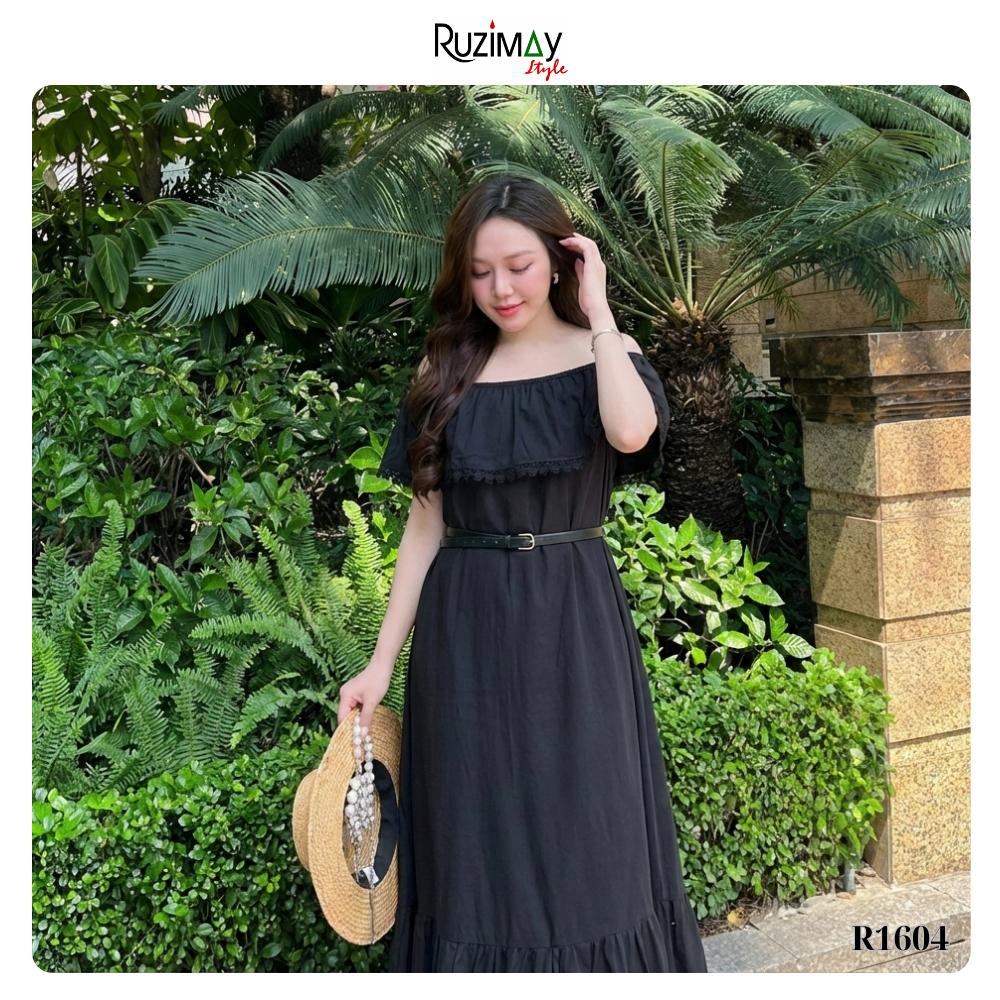 Đầm Maxi Ruzimay Trễ Vai Flora dáng dài R1600