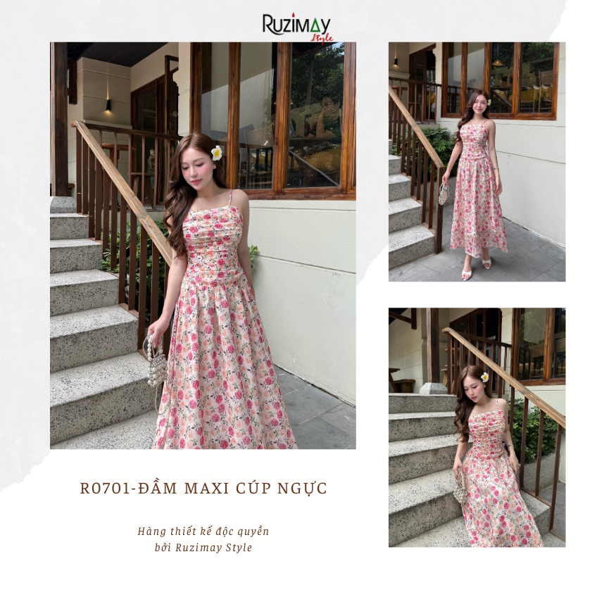 Đầm Maxi Dáng xoè Ruzimay R0700