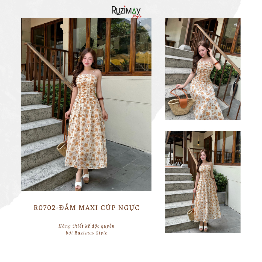 Đầm Maxi Dáng xoè Ruzimay R0700