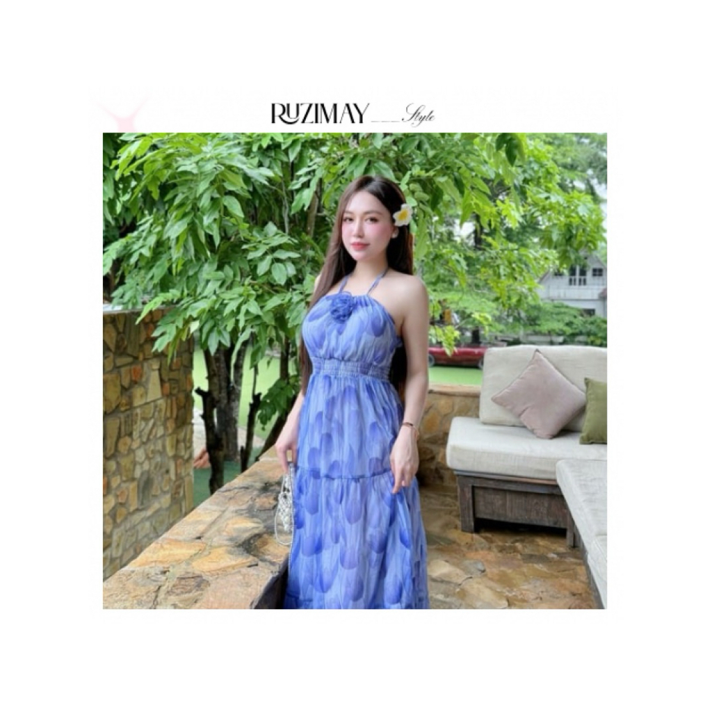 Đầm Maxi Dáng dài Hoa Tulip R0500