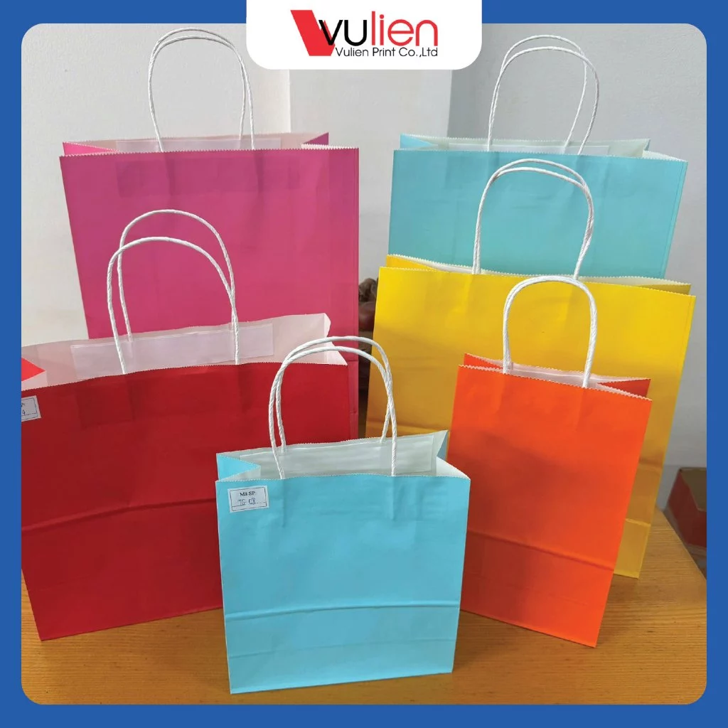 Túi giấy Kraff có quai - 33x9,5x9,2