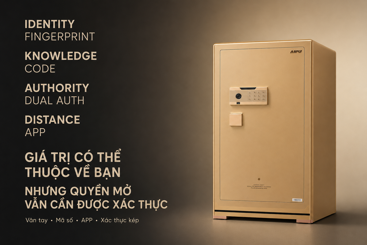 Hệ thống vân tay mã số AIPU ZR-100VI-G-W