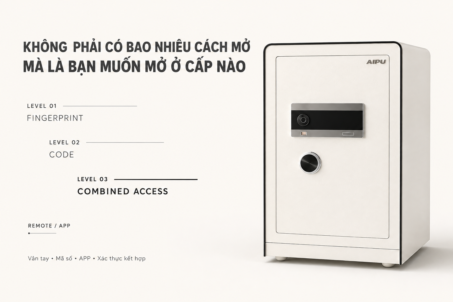 Vân tay mã số APP AIPU LZII-68W